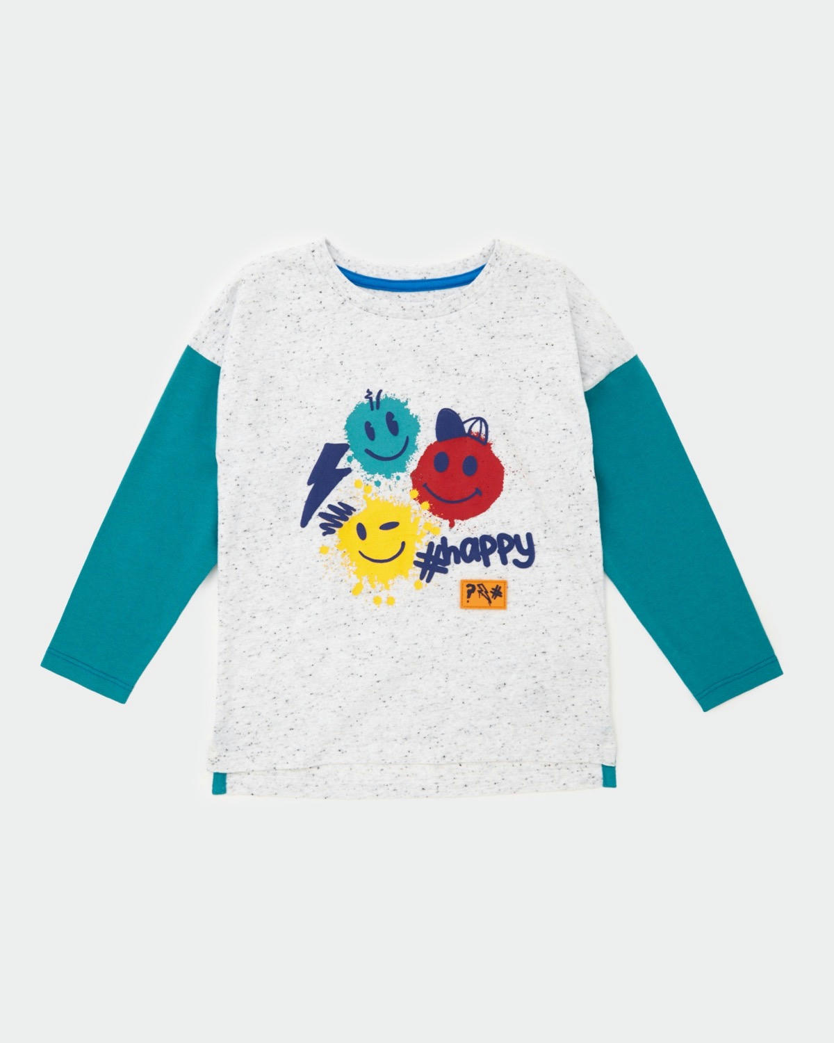 Cotton Rich Long-Sleeved T-Shirt - Pack Of 3 - (6 Months-4 Years)