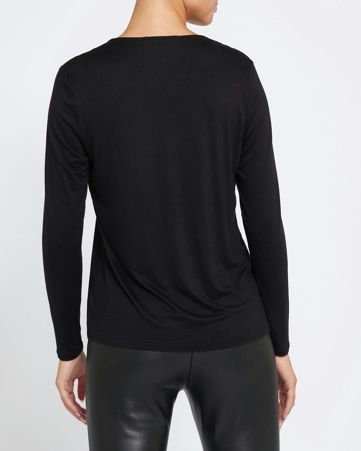 V-Neck Jersey Back Top