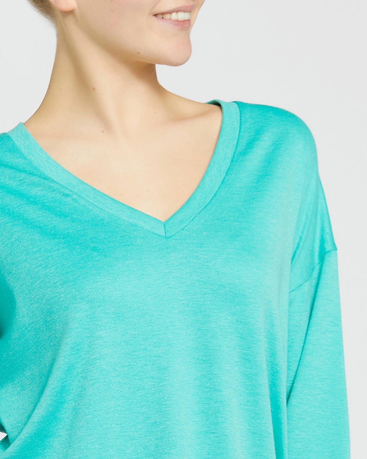 V-Neck Soft Rib Top
