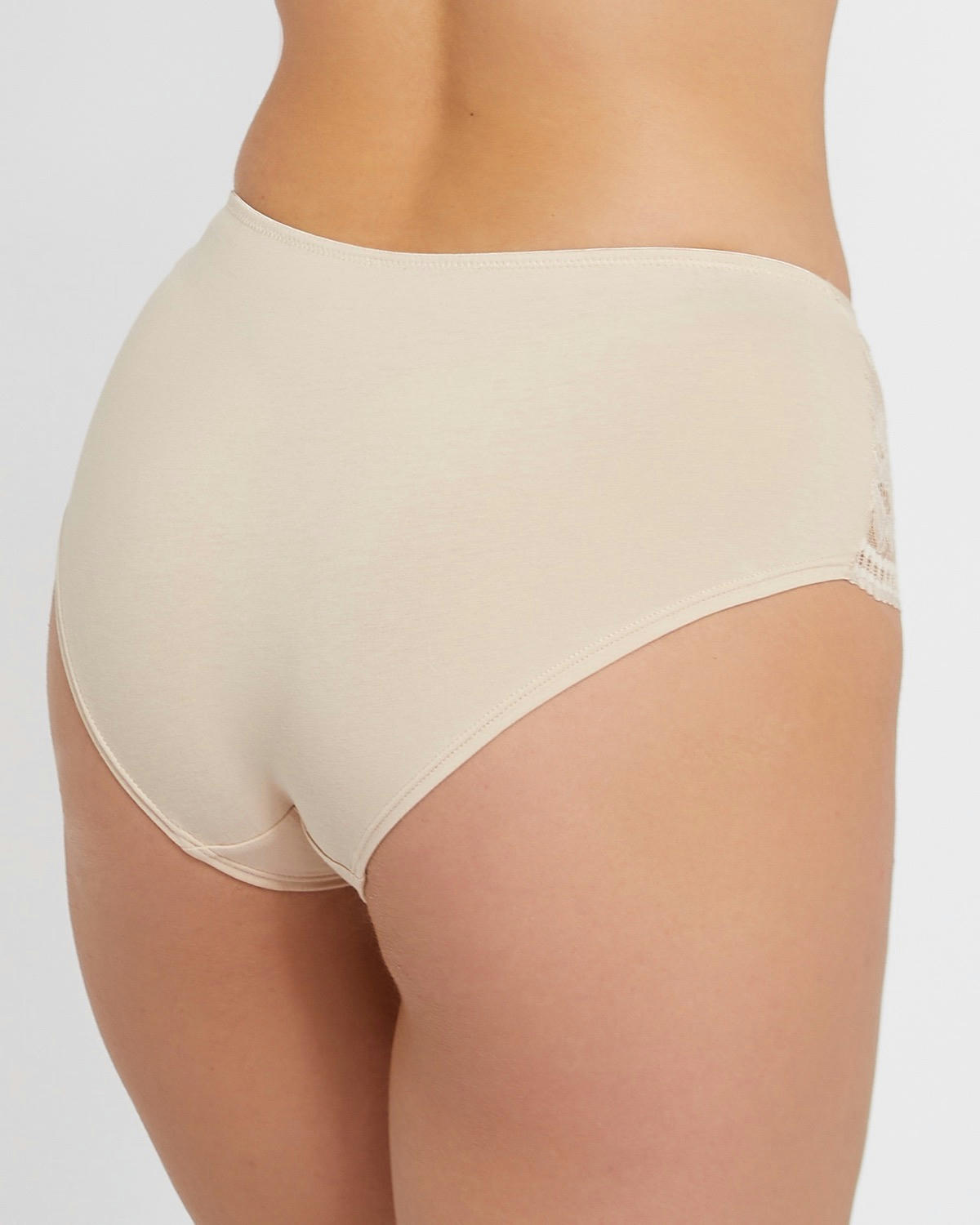 Cotton Lace Trim Shorts