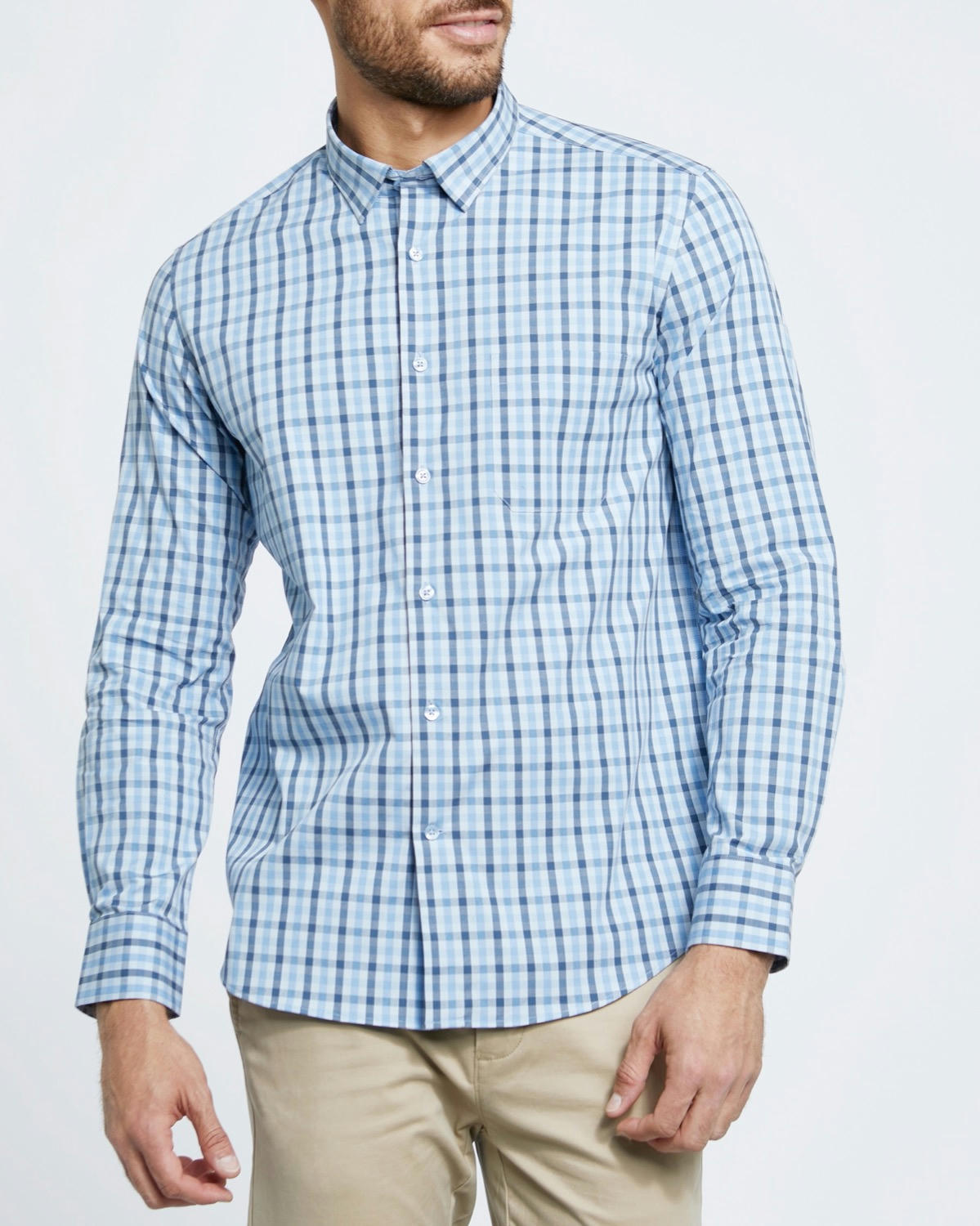 Luxury Stretch Check Shirt