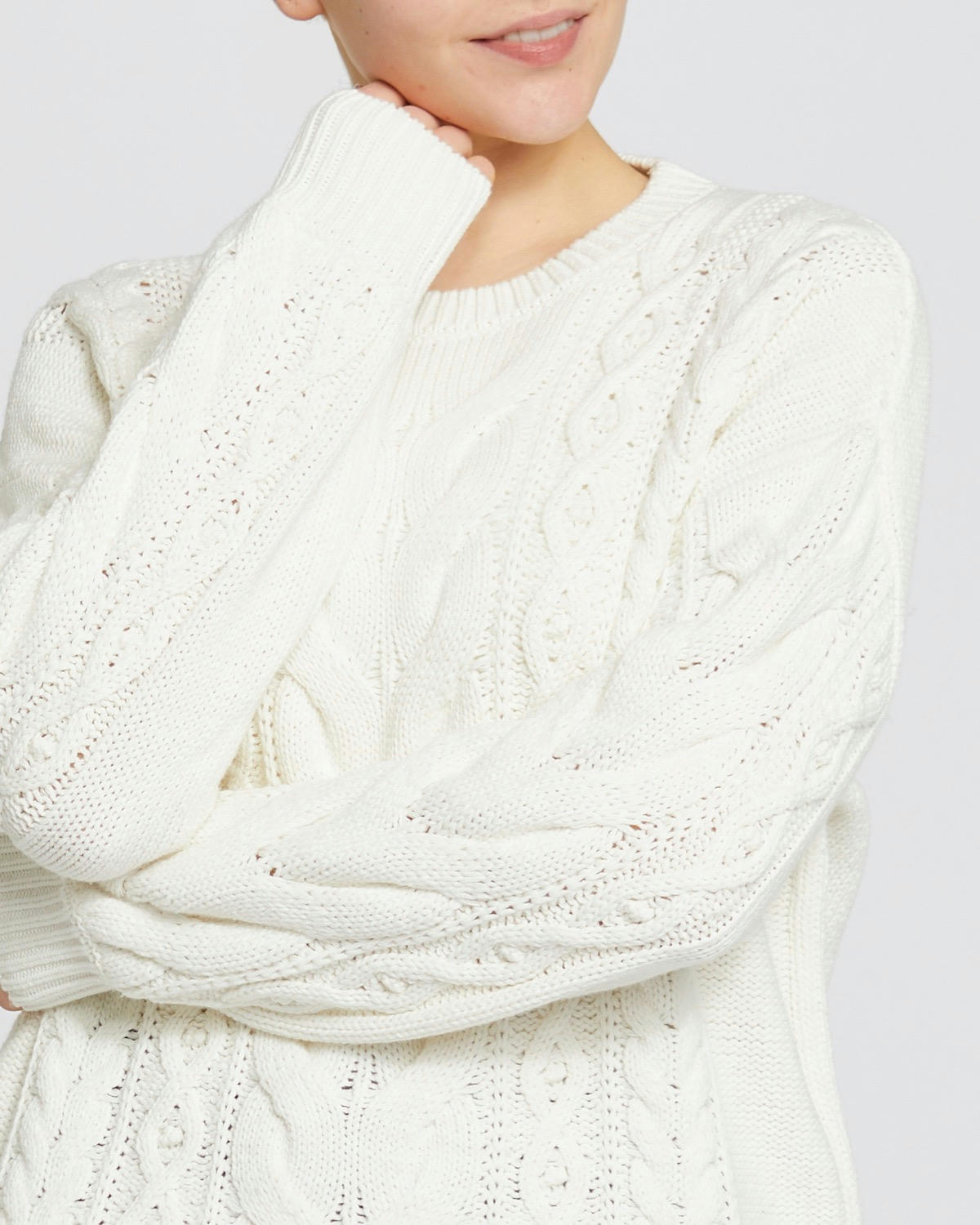 Cable Crew Neck Jumper