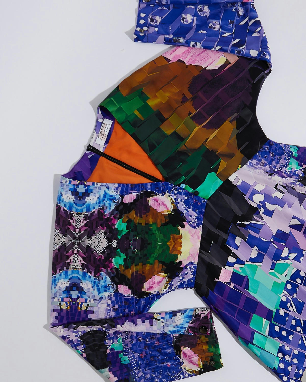 Joanne Hynes Tiger Lady Night Printed Batwing Midi Dress