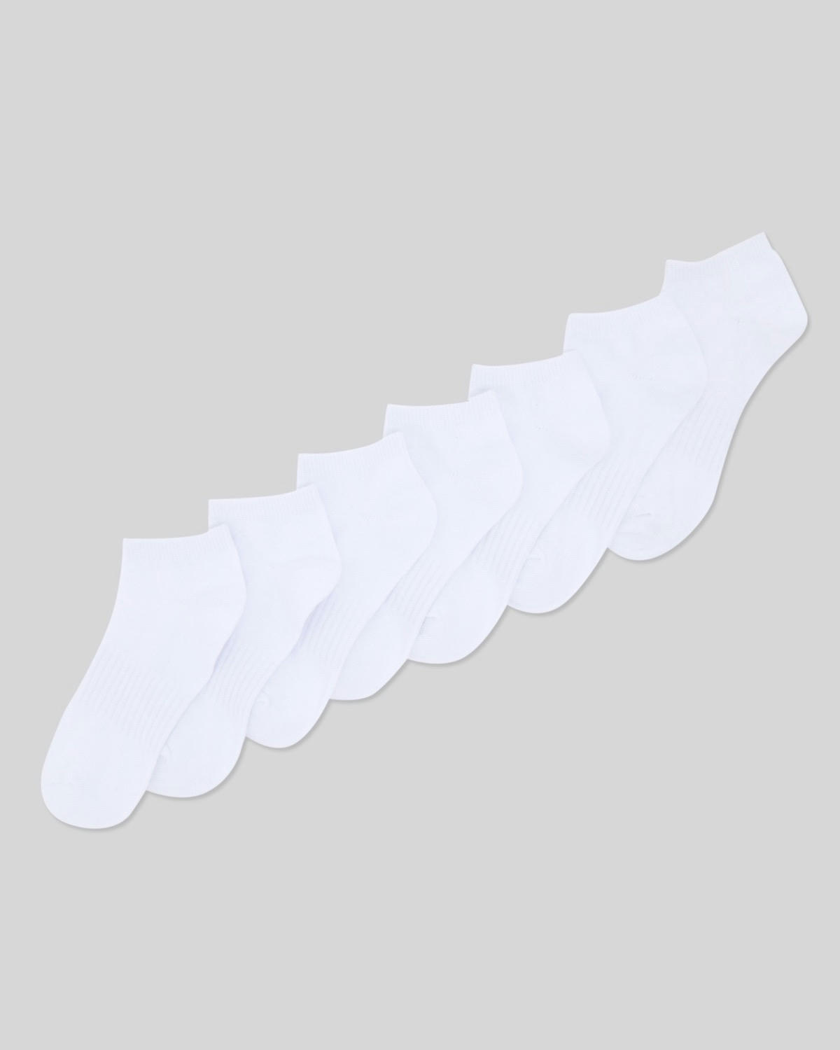 Cotton Rich Low Cut Liner Socks - Pack Of 7