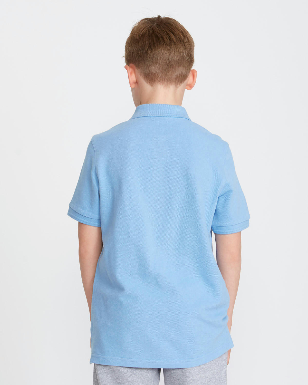 Boys Stain Release Short-Sleeved Slim Polo Shirts - Pack Of 2