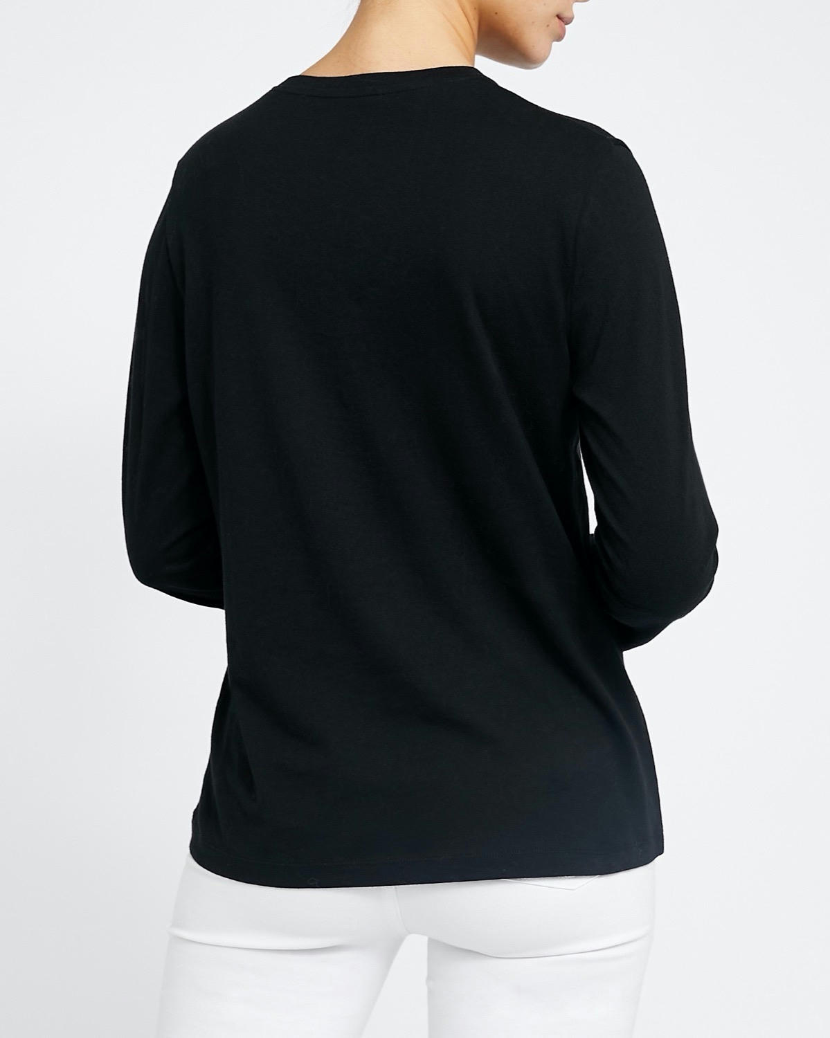Pure Cotton Long-Sleeved Top