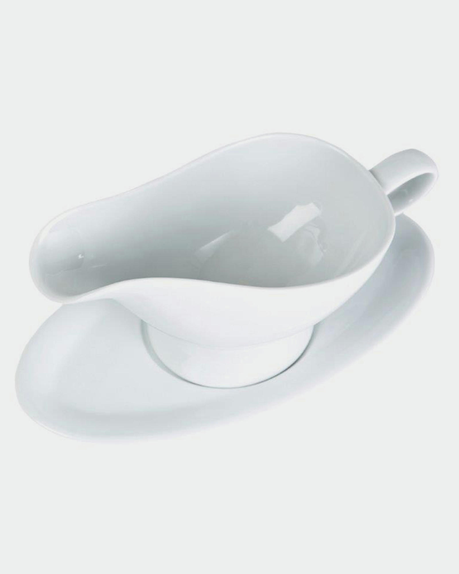 Simply White Gravy Boat And Saucer