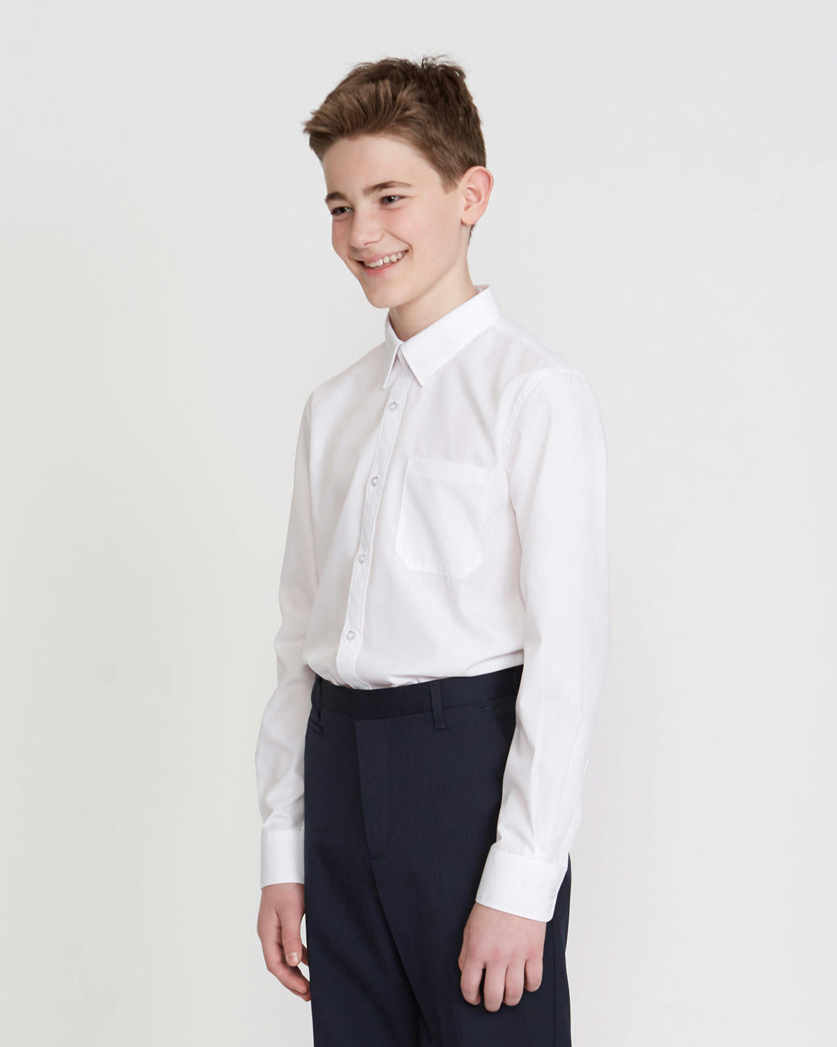 Long-Sleeved Non Iron Shirt - Pack of 3 - (4-16 Years)