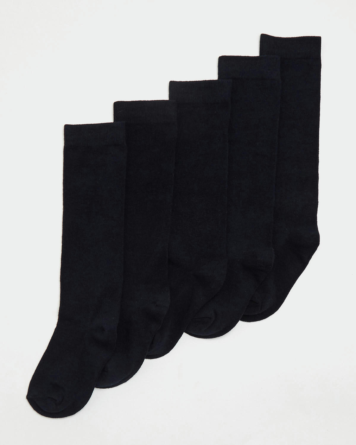 Girls Cotton Rich Knee High Socks - Pack Of 5