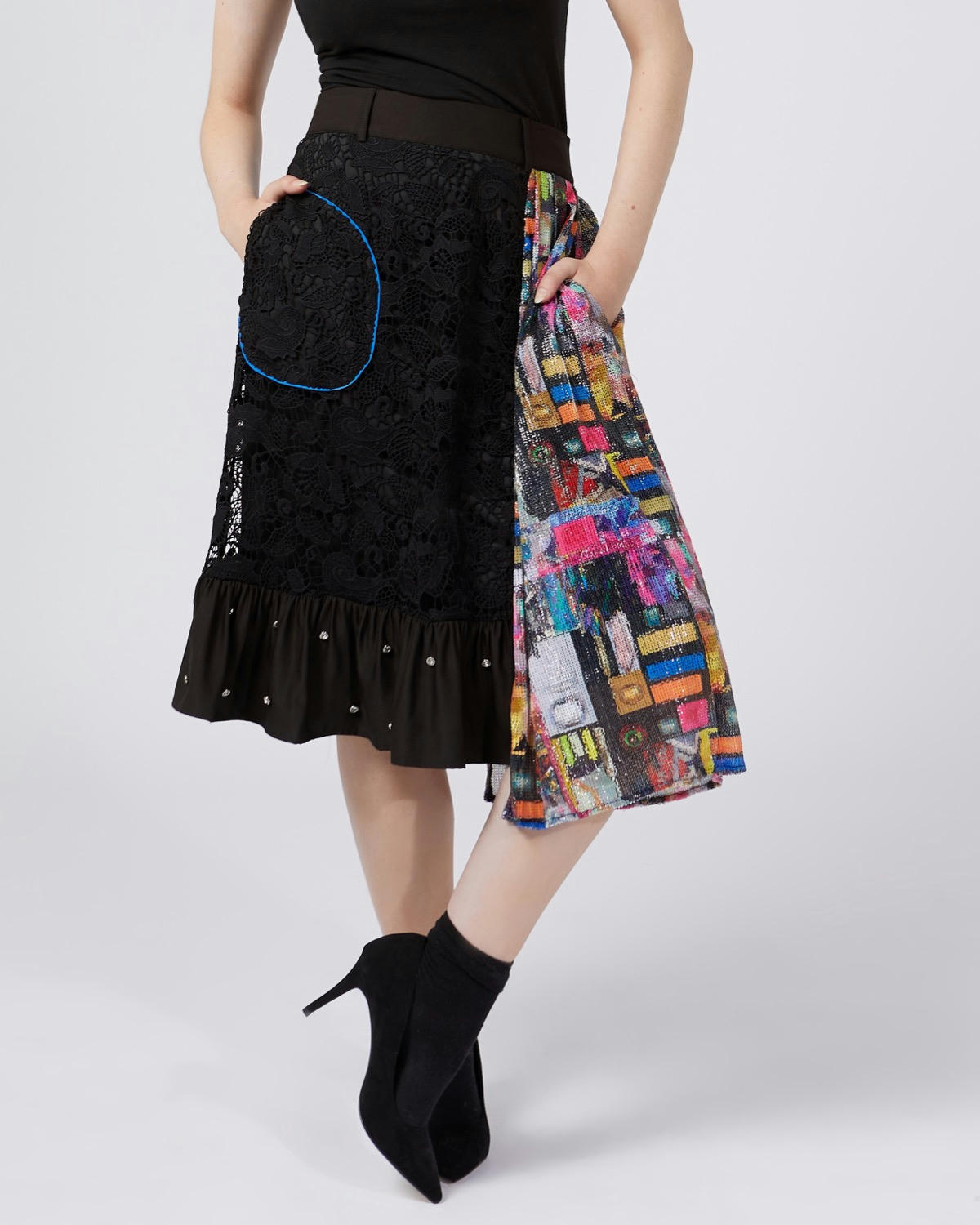 Joanne Hynes Lace And Sequin Skirt