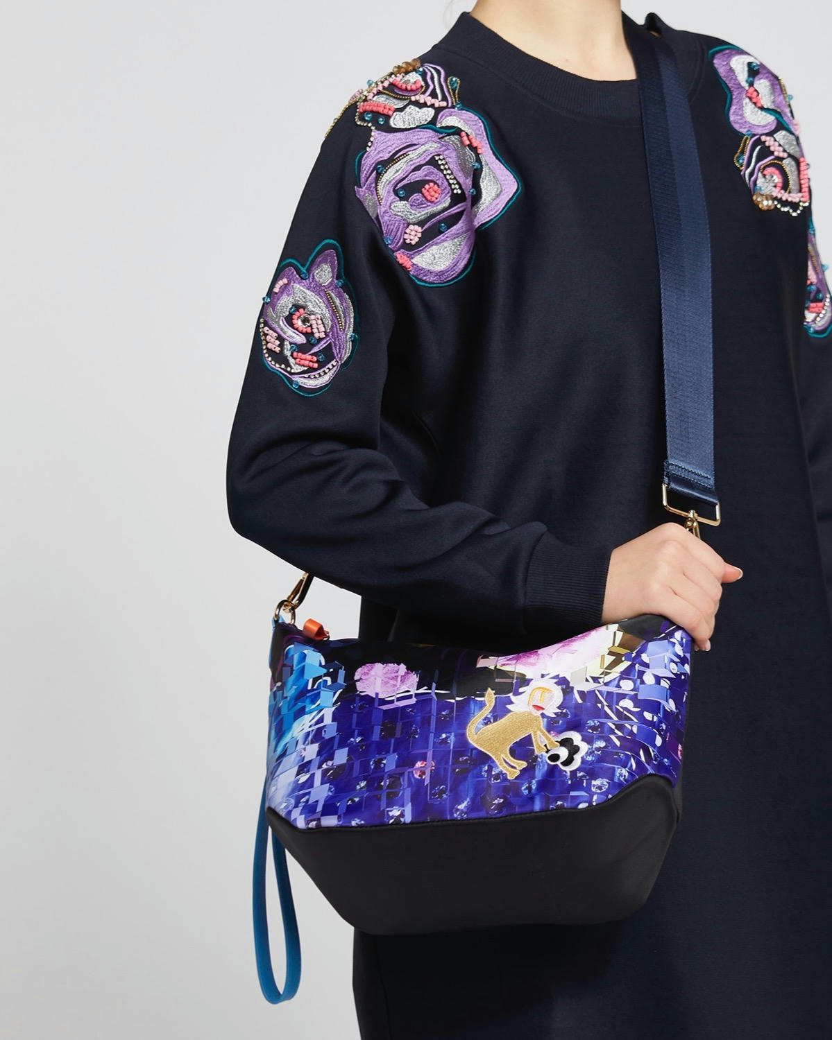 Joanne Hynes Tiger Lady Print Nylon Bag