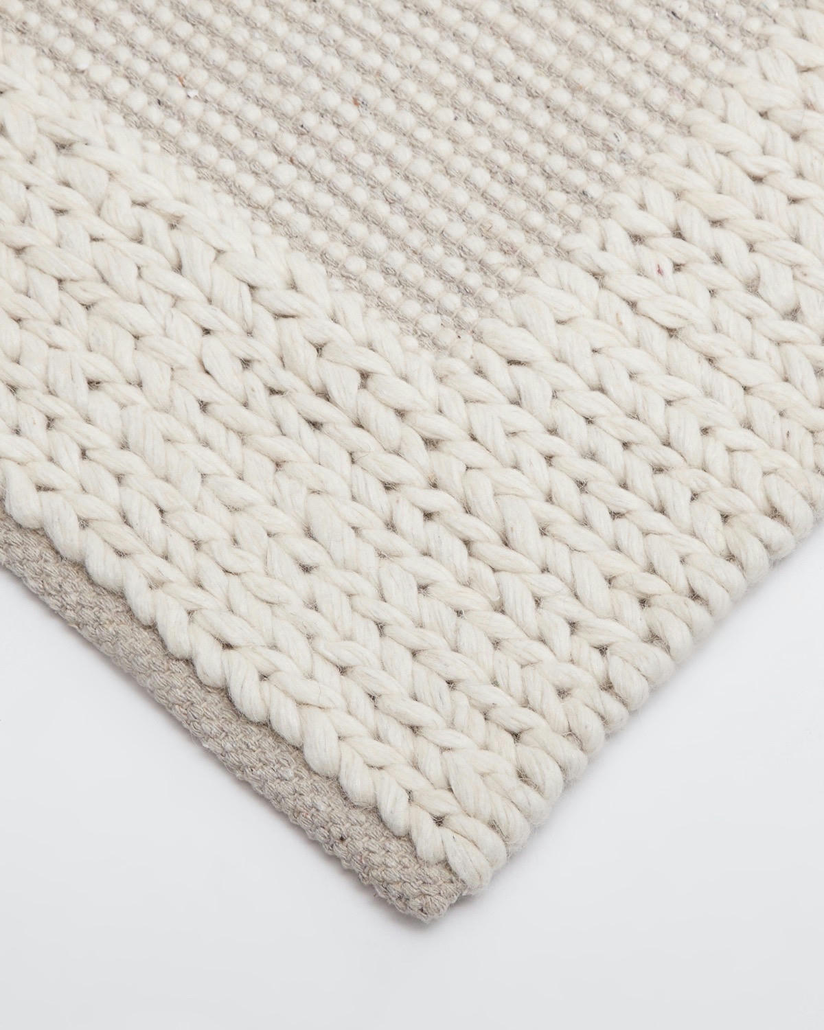 Rue Wool Plait Border Rug