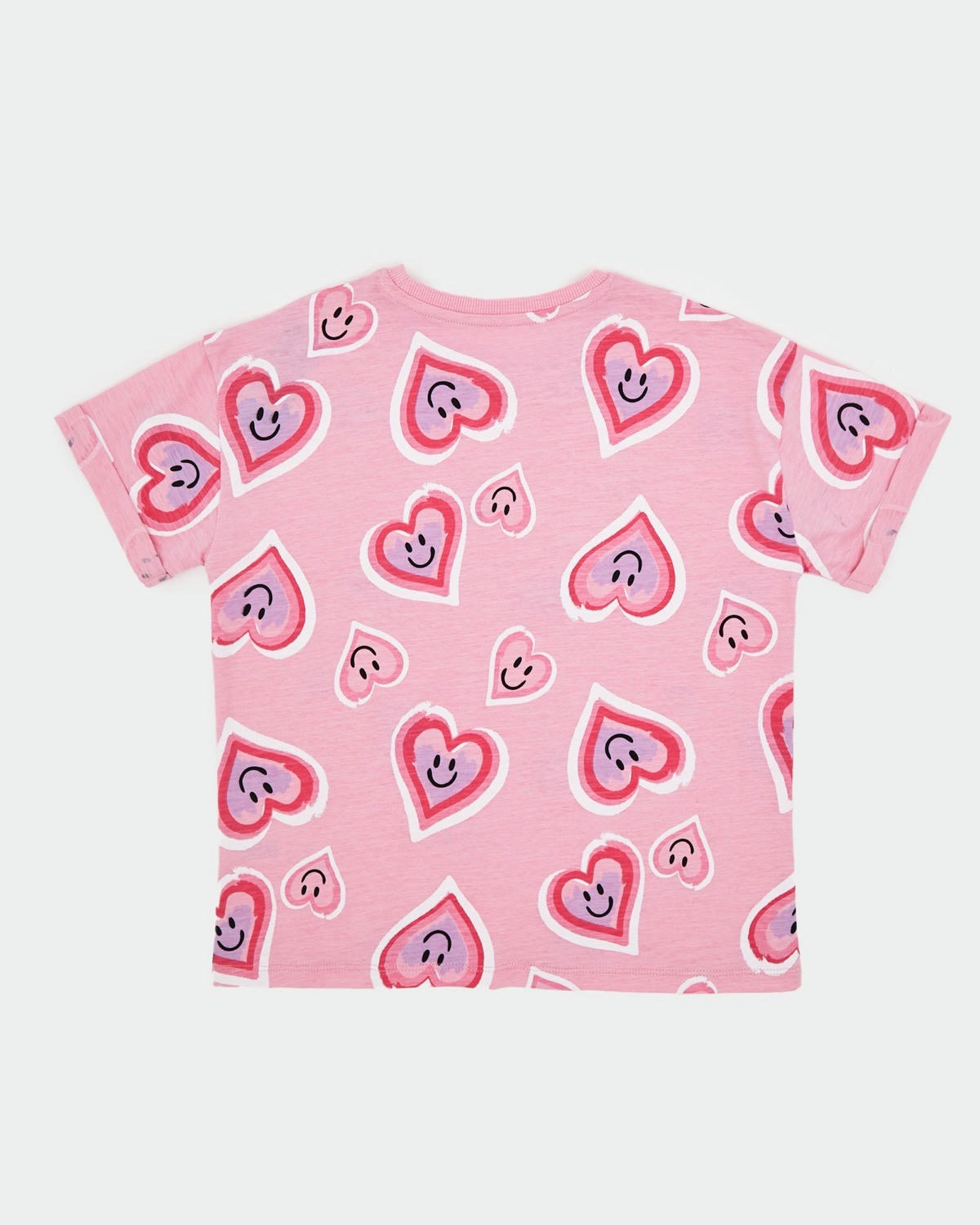 Pure Cotton Printed Heart T-Shirt (2-14 Years)