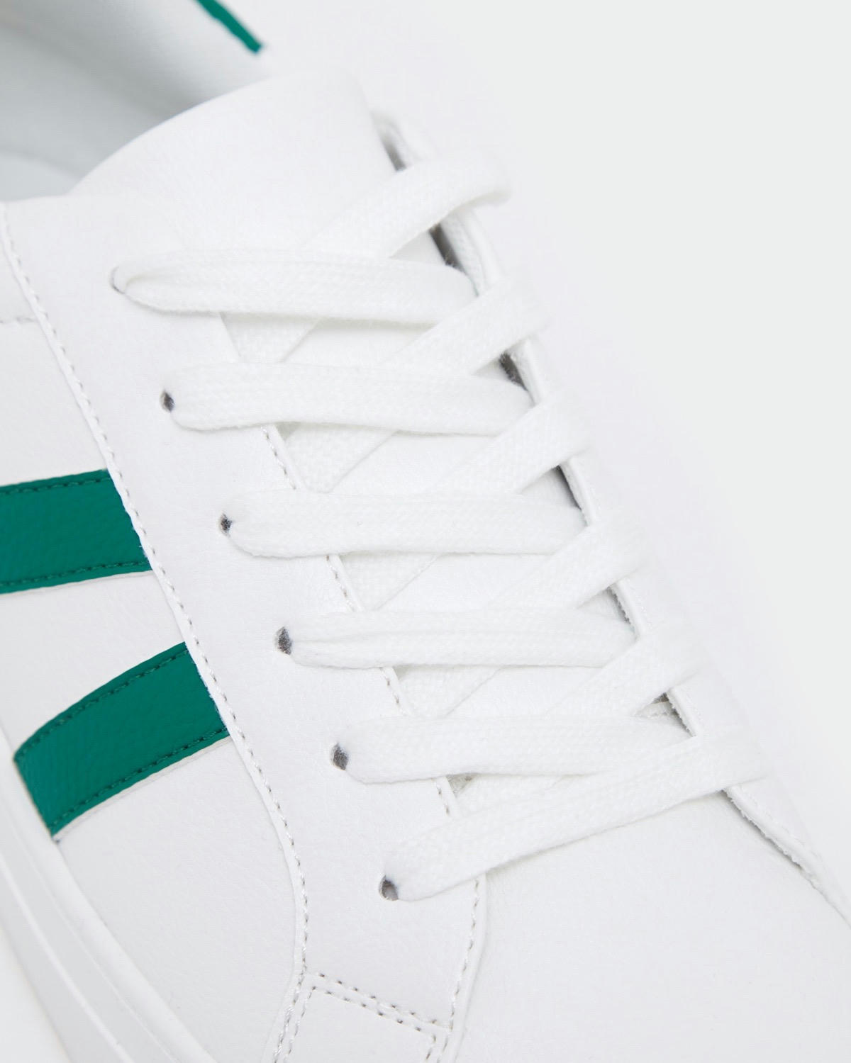 White Lace Up Trainers