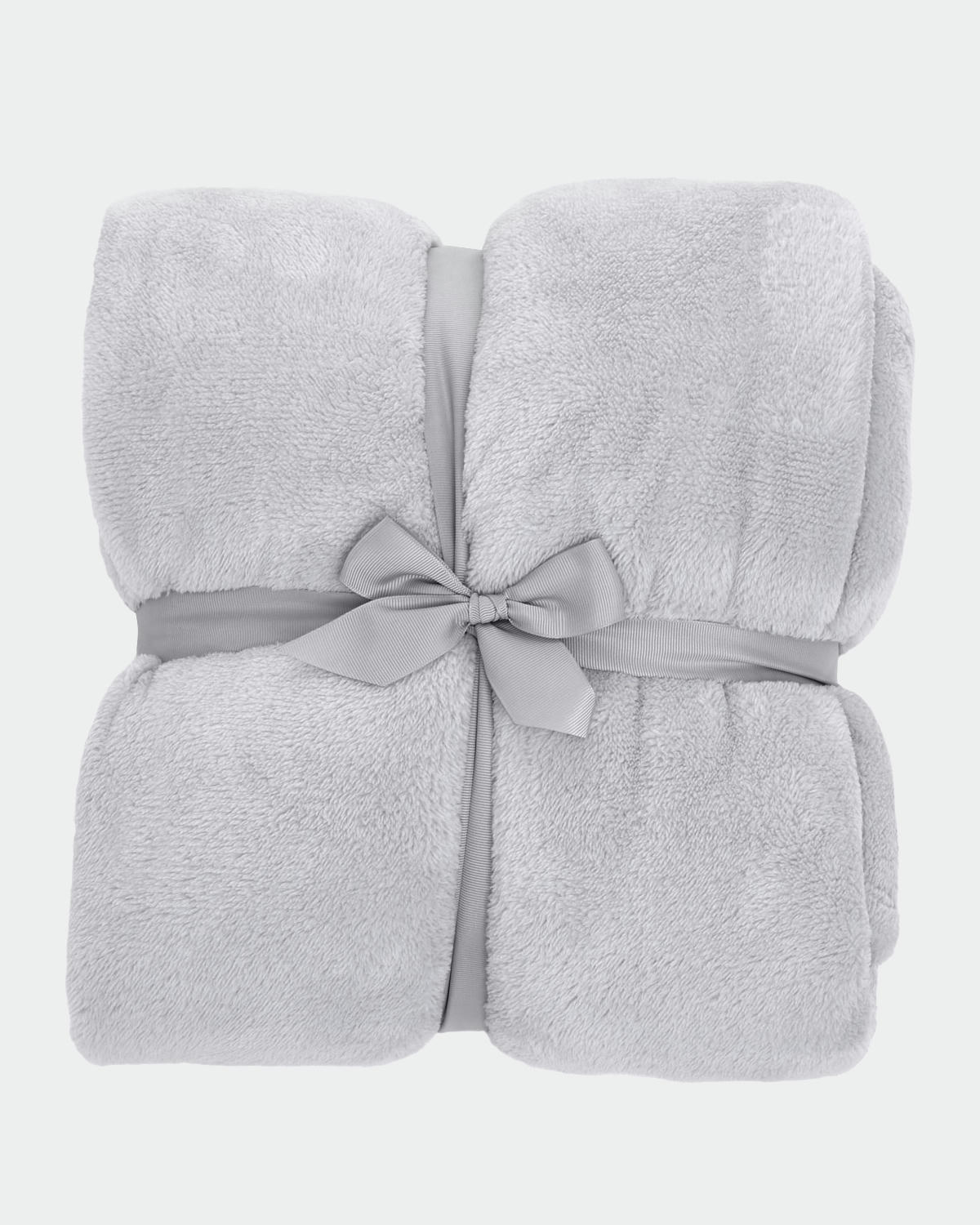 Silver Fleece Throw
