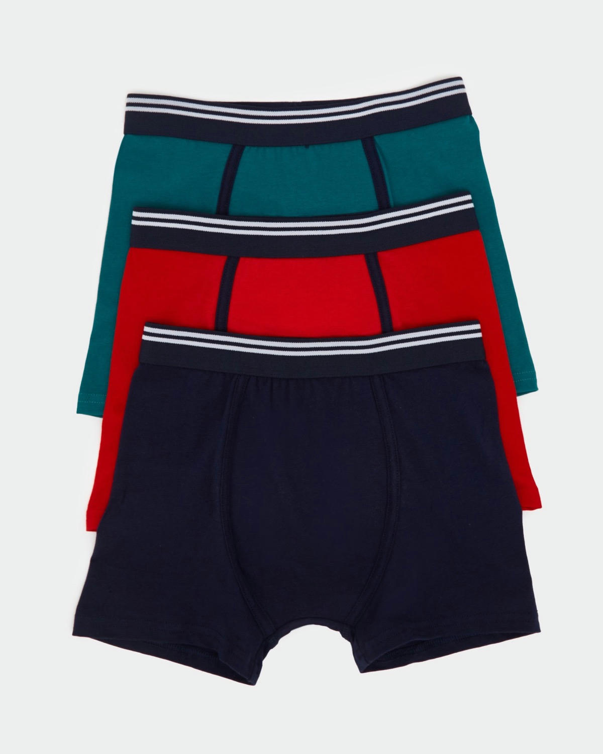 Boys Jersey Trunks - Pack Of 3 - (2-14 Years)