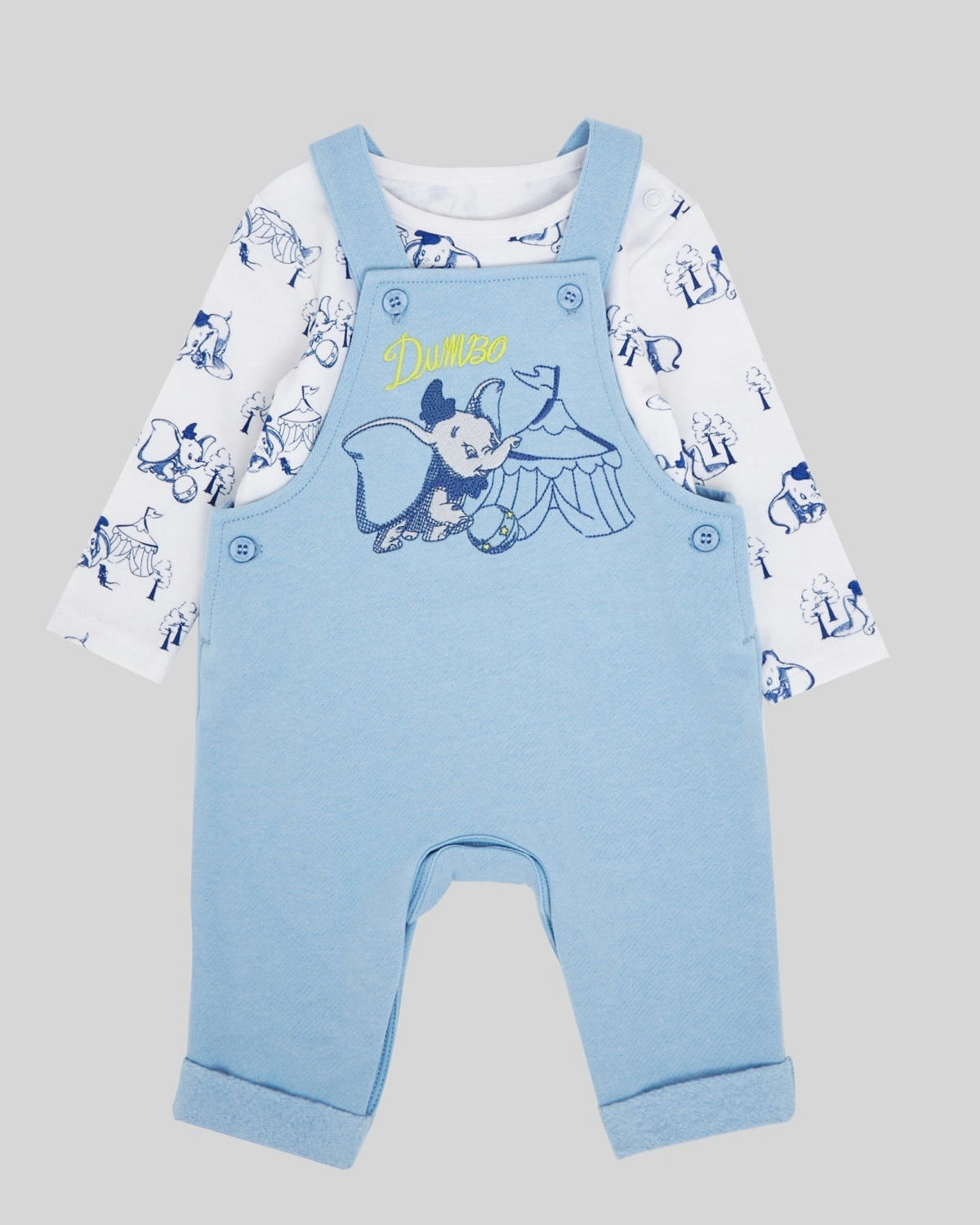 Dumbo Dungaree Set (Newborn-12 months)