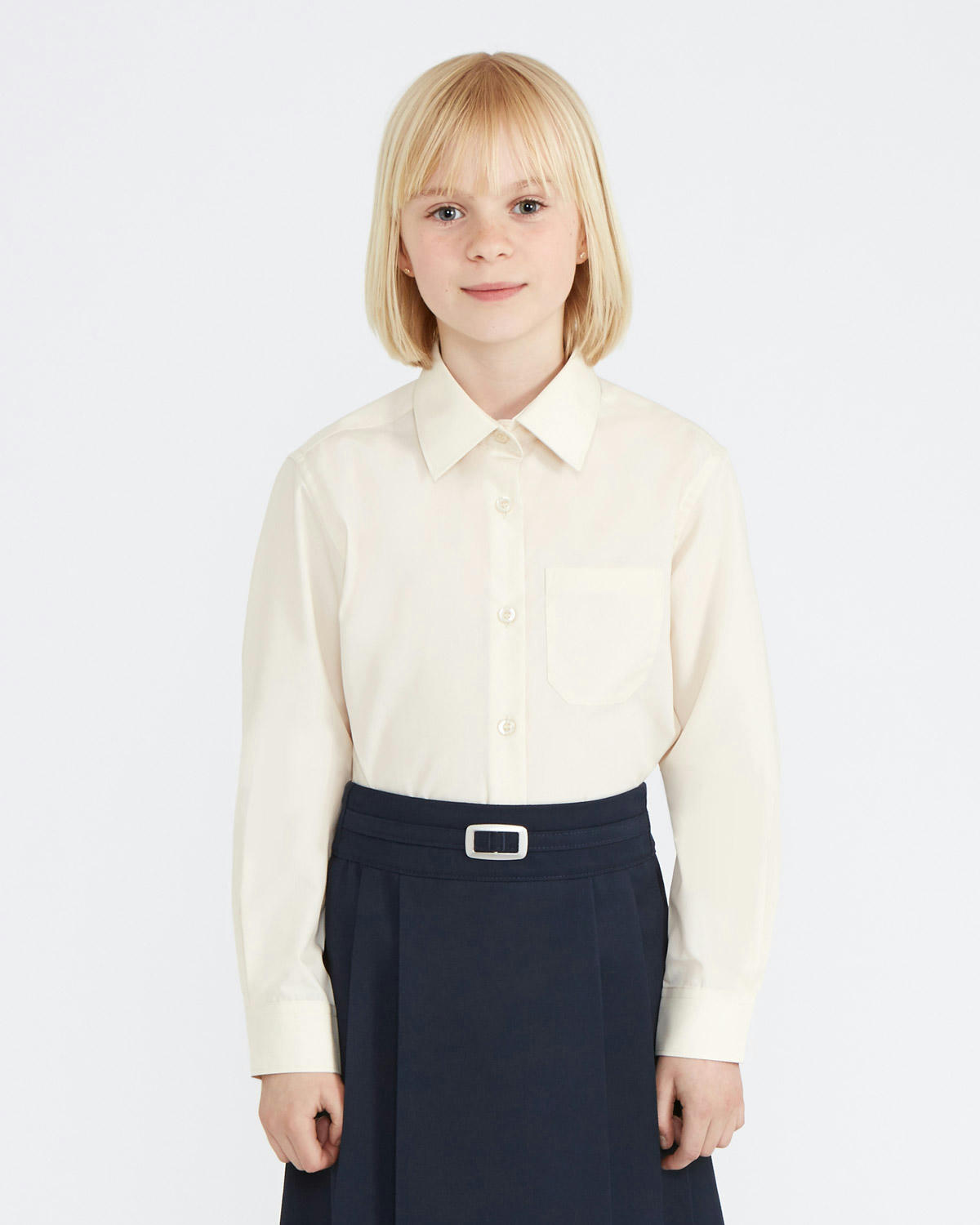 Non-Iron Long-Sleeved Blouses - Pack Of 3