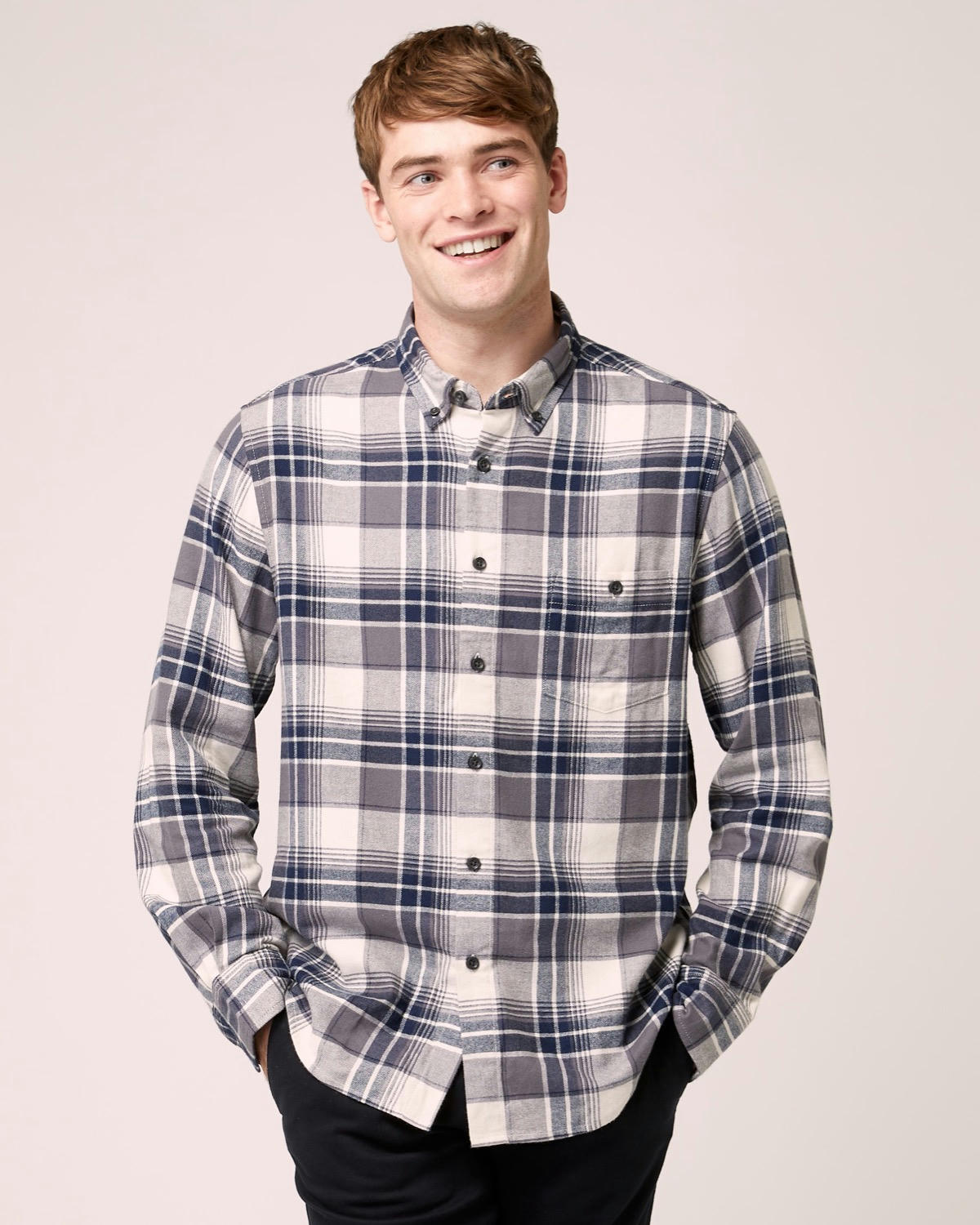 Regular Fit Brushed Check Shirt