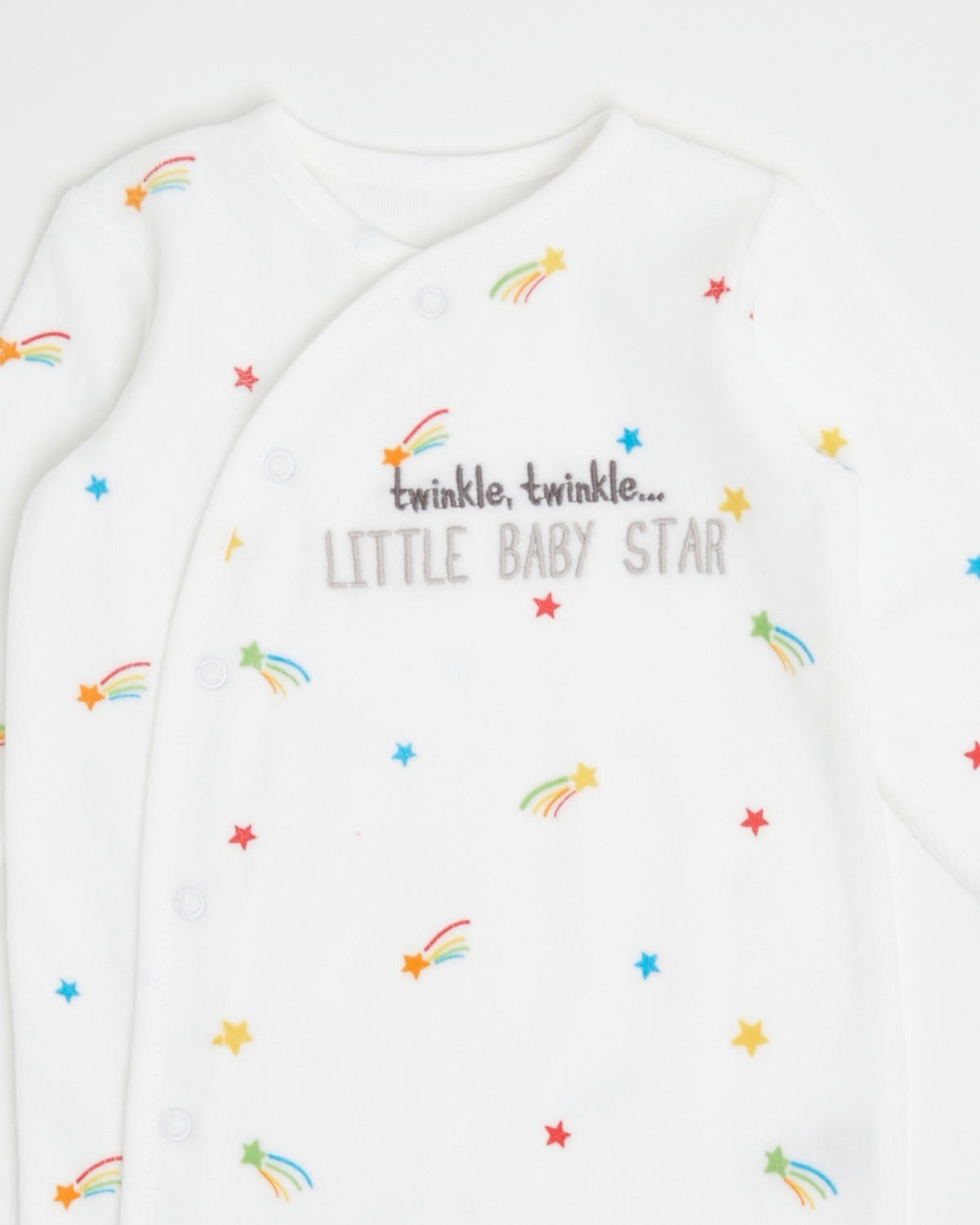 Cotton Rich Velour Sleepsuit (Newborn-9 months)