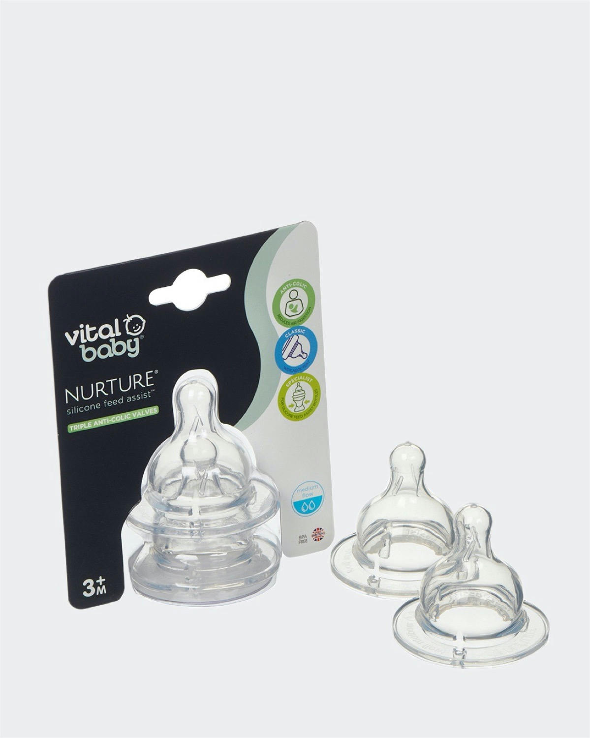 Vital Baby Teats Medium Flow