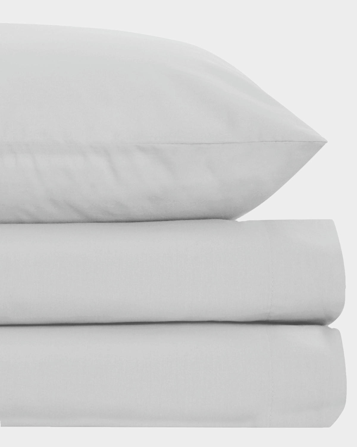 Percale Fitted Sheet 180 Thread Count - Double