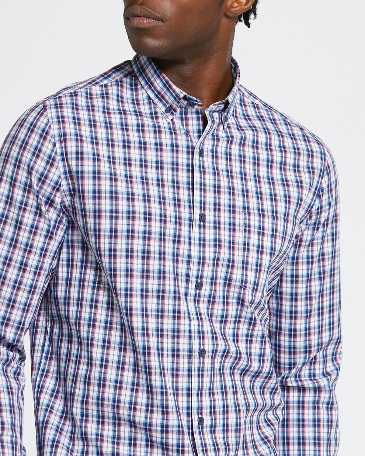 Regular Fit Long-Sleeved Check Shirt