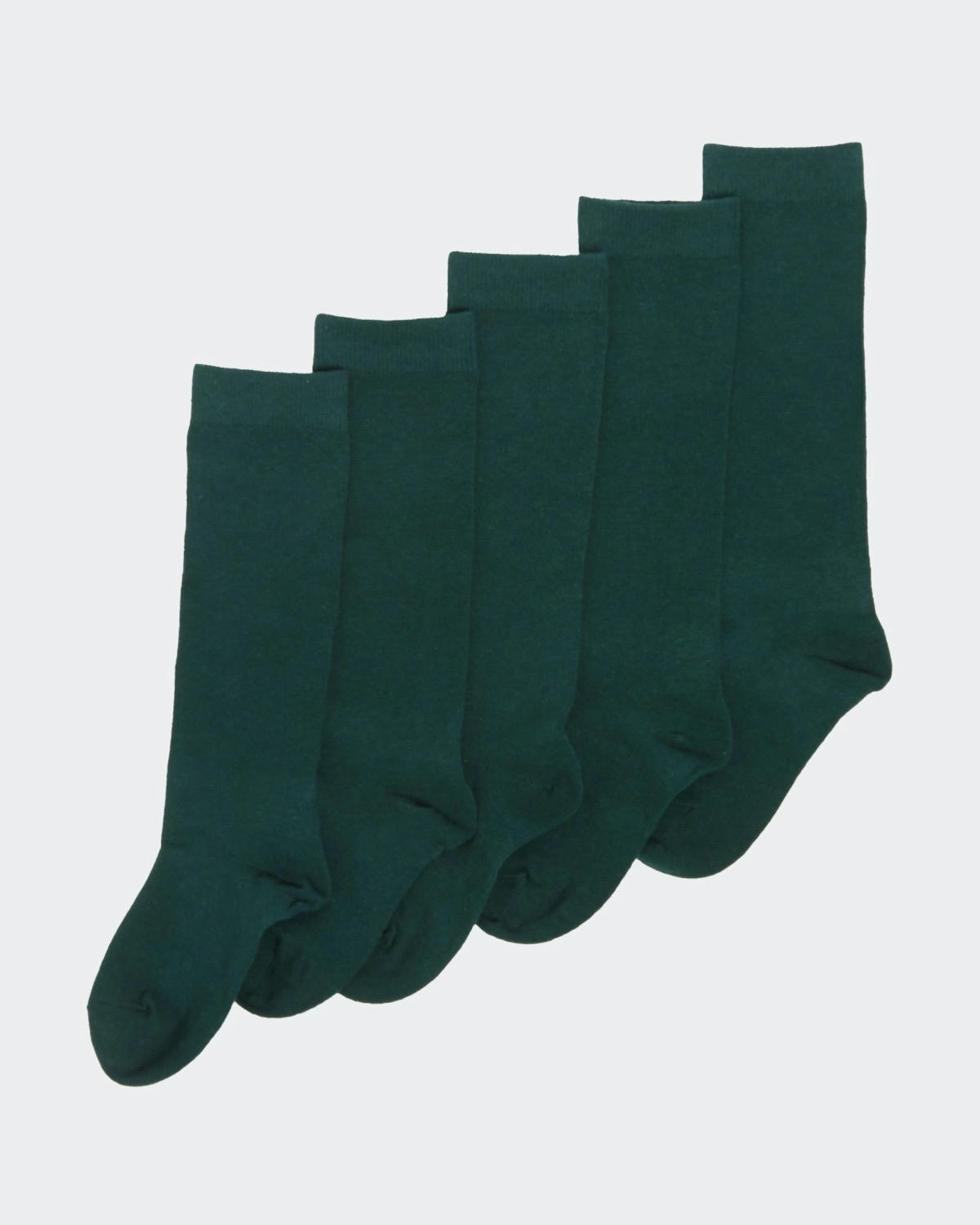 Girls Cotton Rich Knee High Socks - Pack Of 5