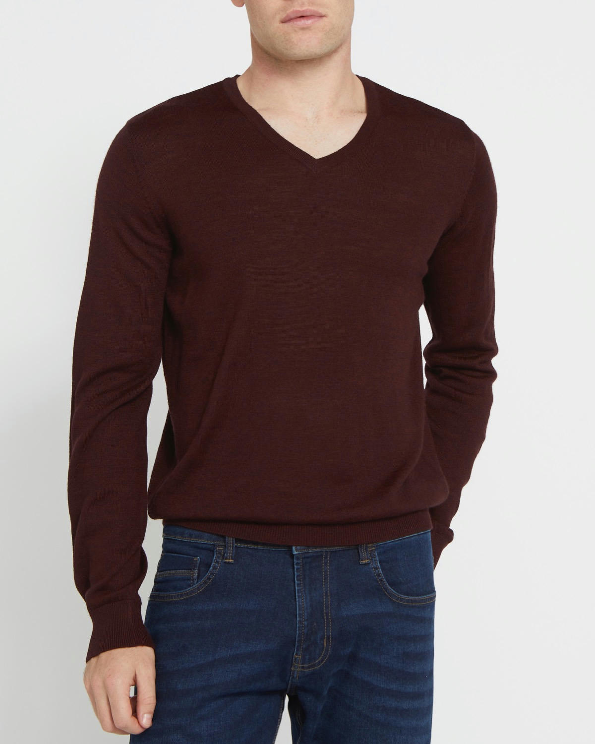 Merino Blend V-Neck Jumper