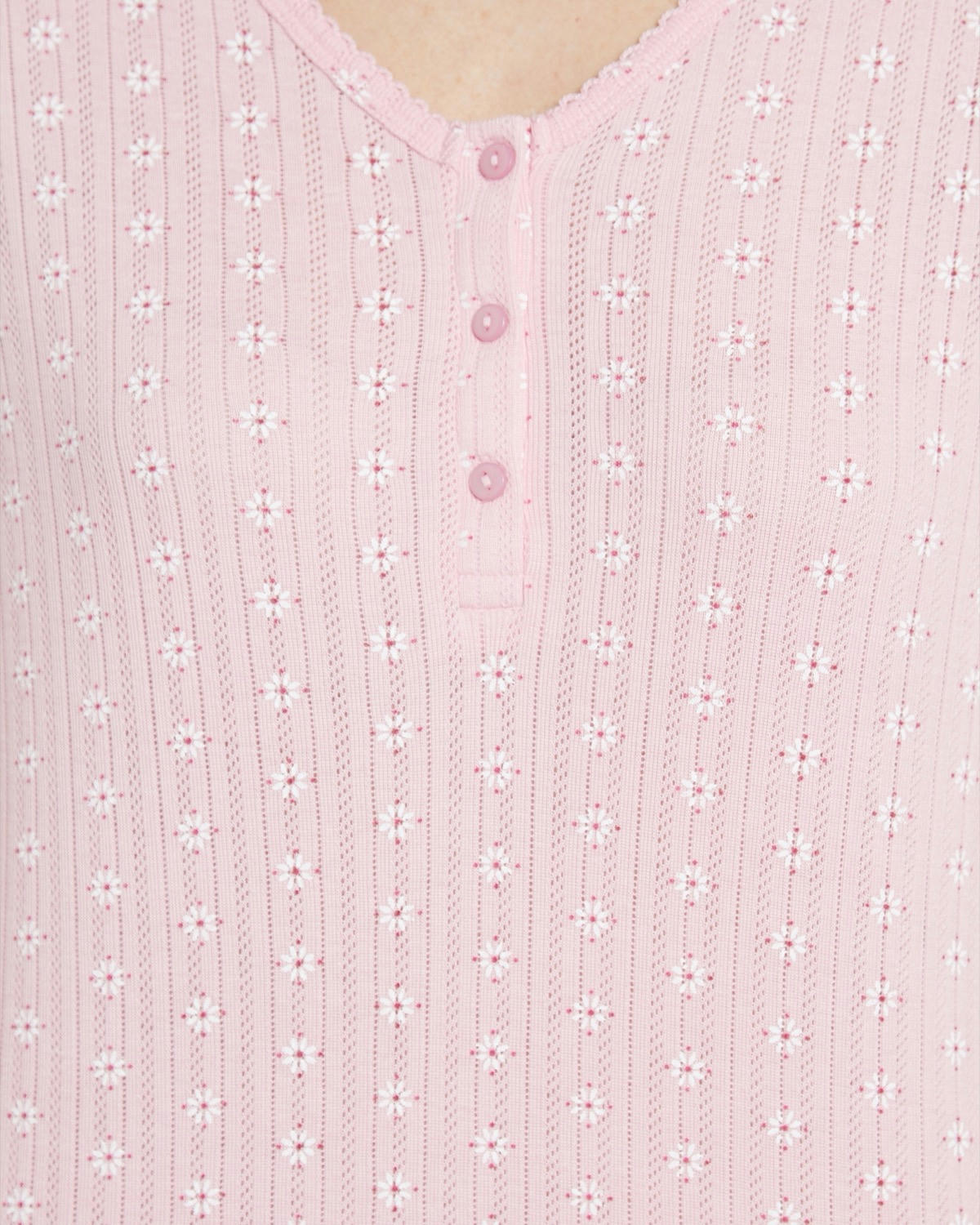 Short Sleeved Pointelle Nightdress