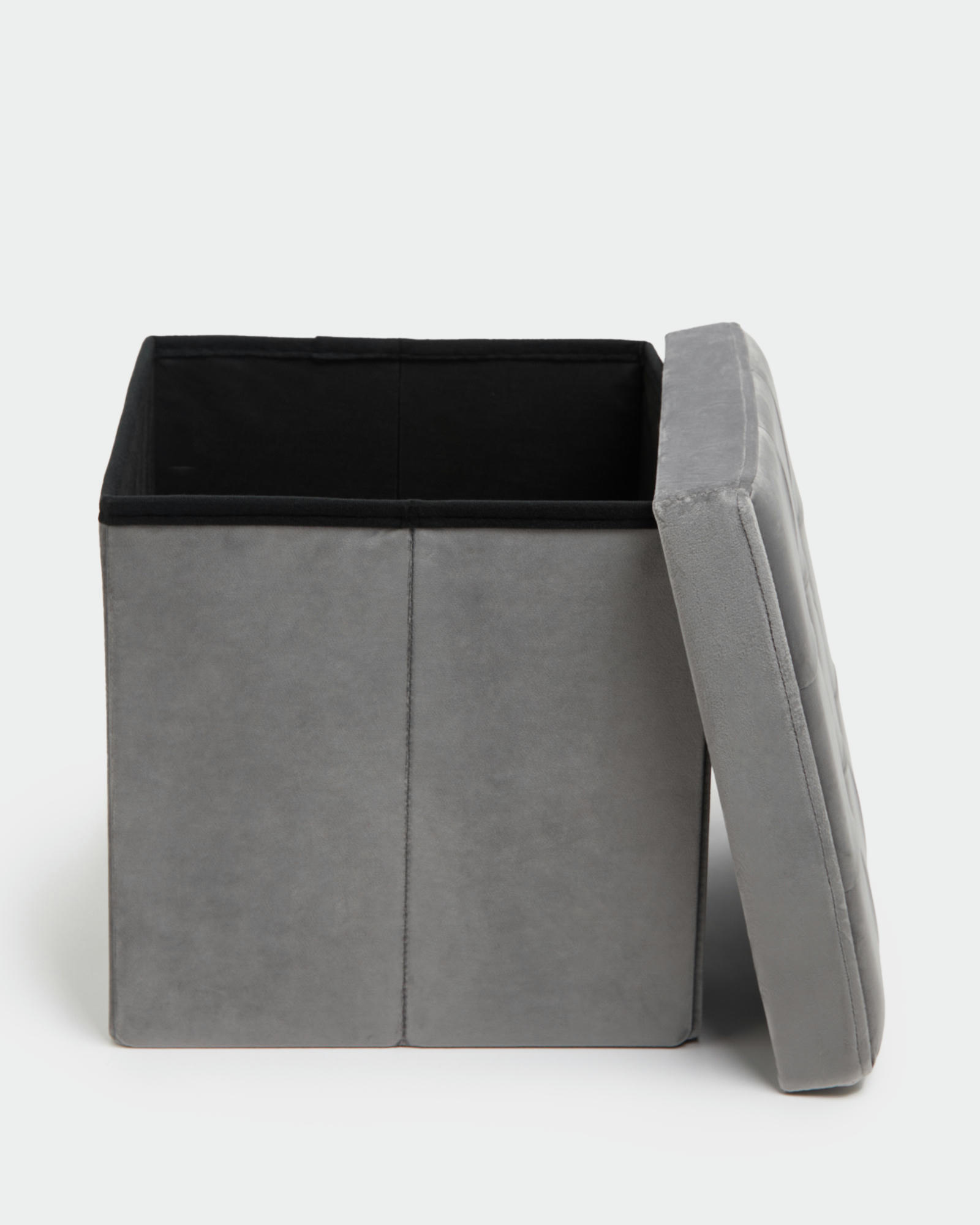 Velvet Storage Cube With Lid