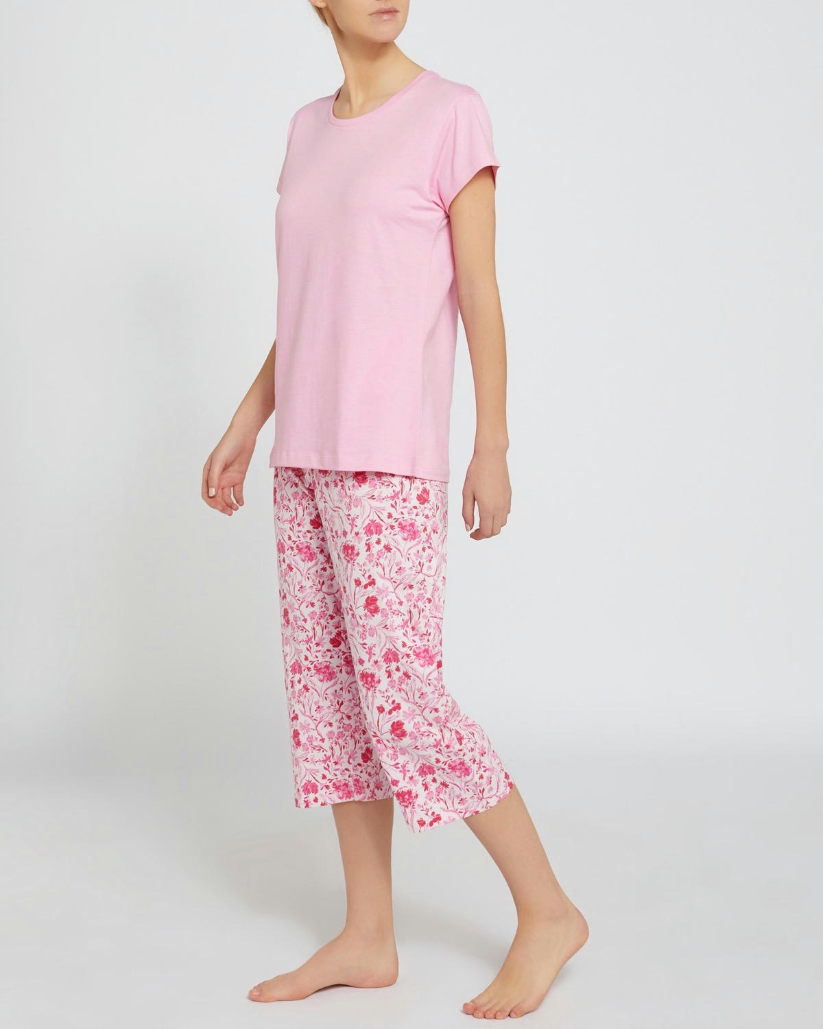 Cotton Cropped Pyjama Set