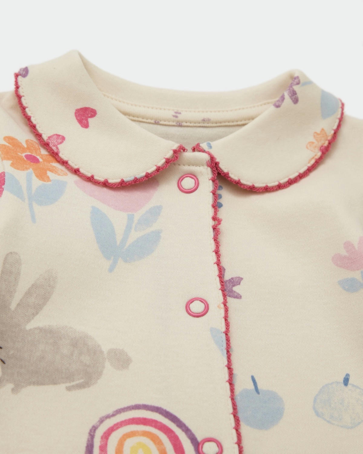 Bunny Sleepsuits - Pack Of 2