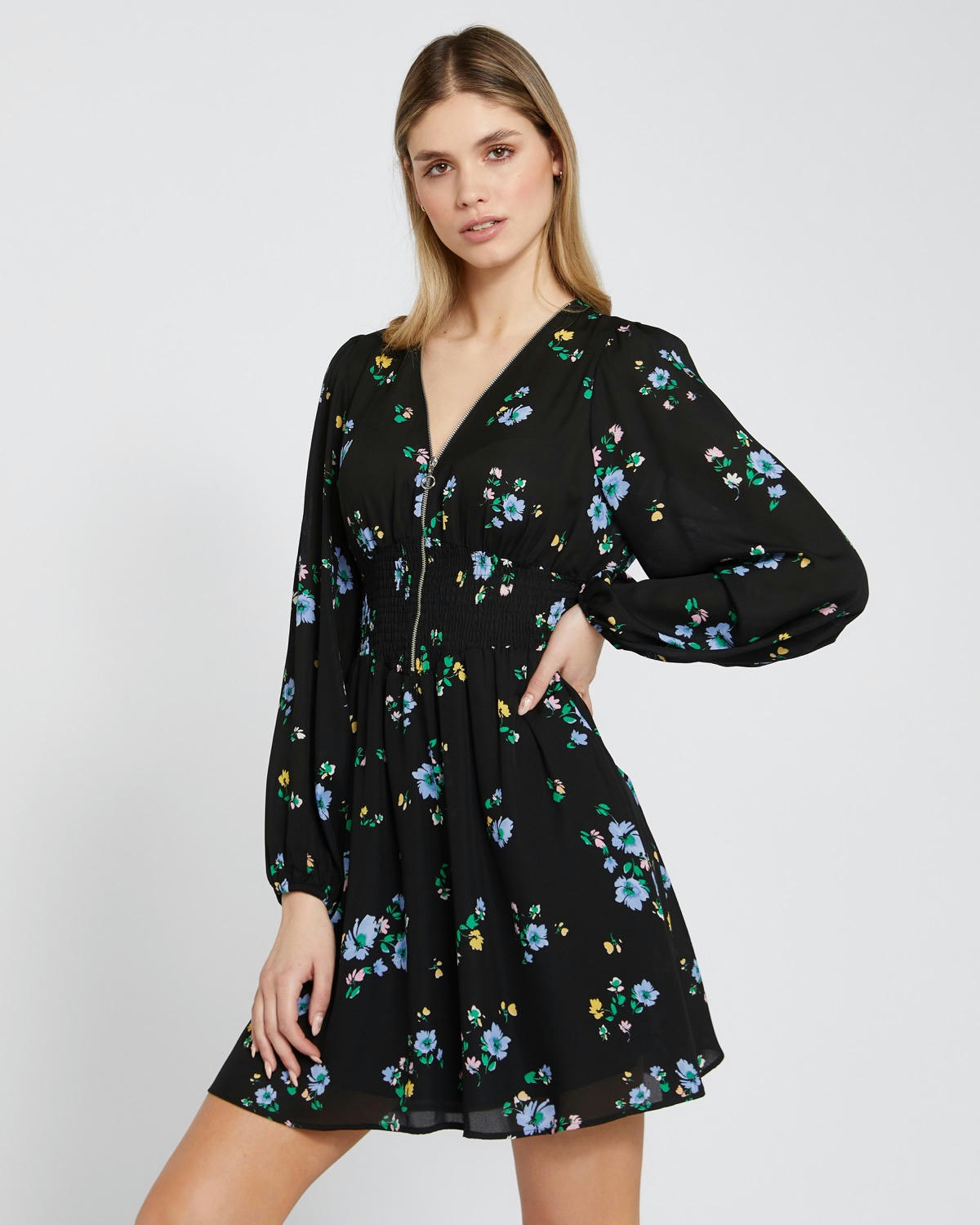 Savida Cara Printed Zip Dress