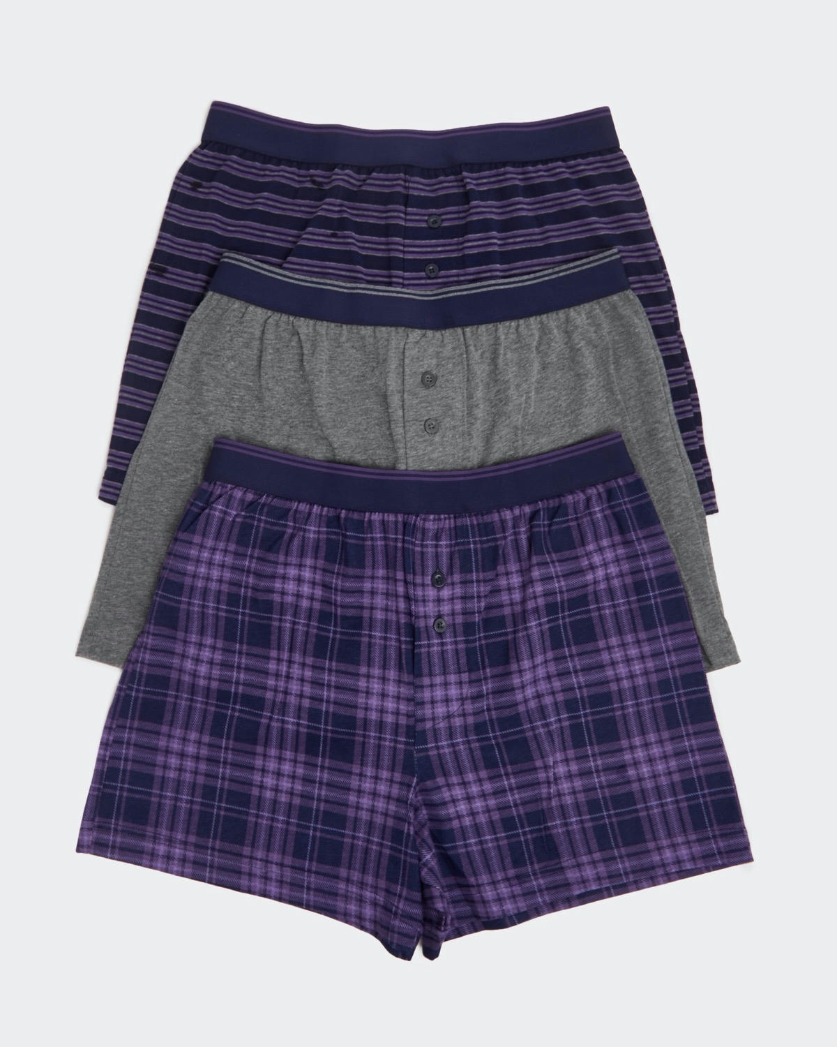 Cotton Rich Loose Fit Boxers (3 Pack)