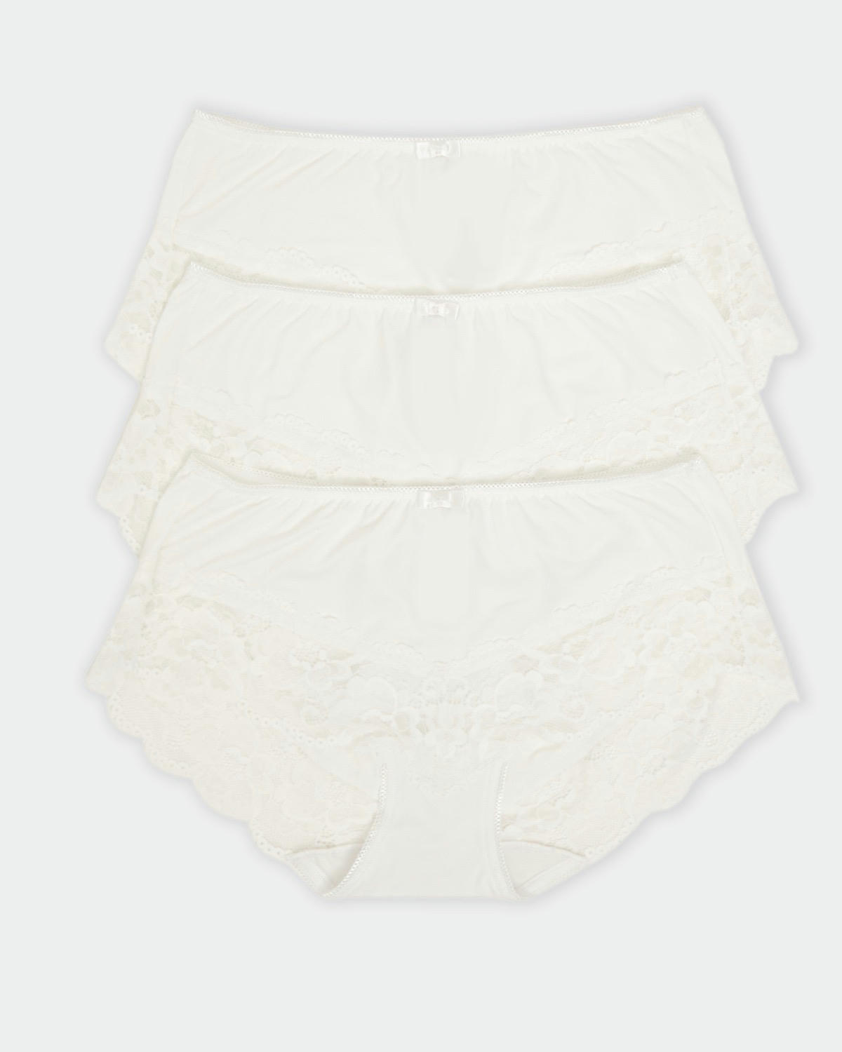 Midi Lace Briefs - Pack Of 3