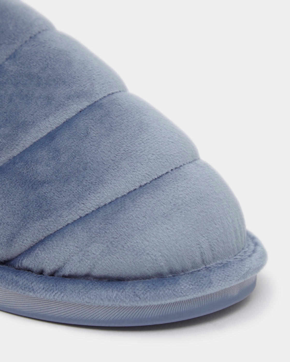 Velour Padded Mule Slipper