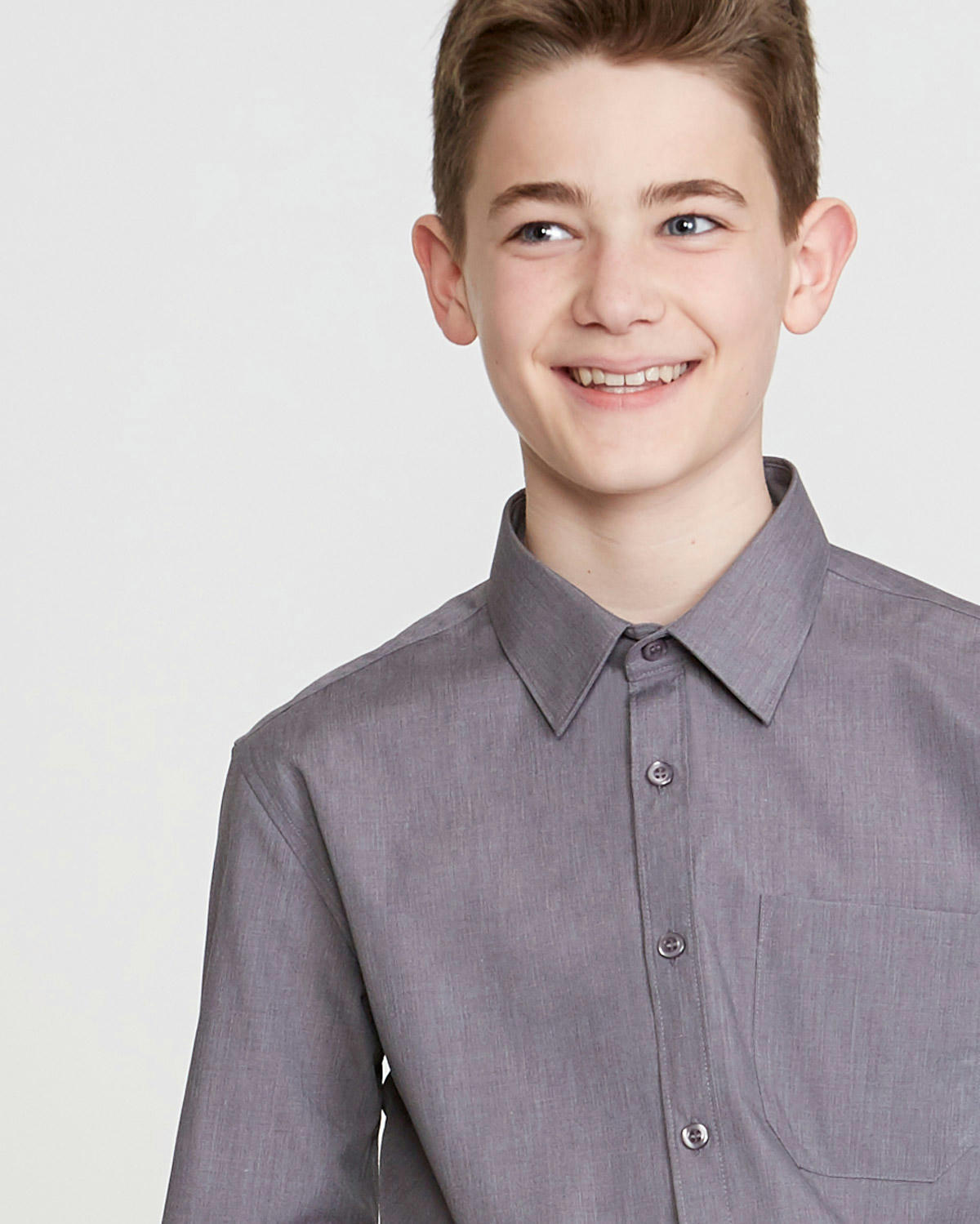 Long-Sleeved Non Iron Shirt - Pack of 3 - (4-16 Years)