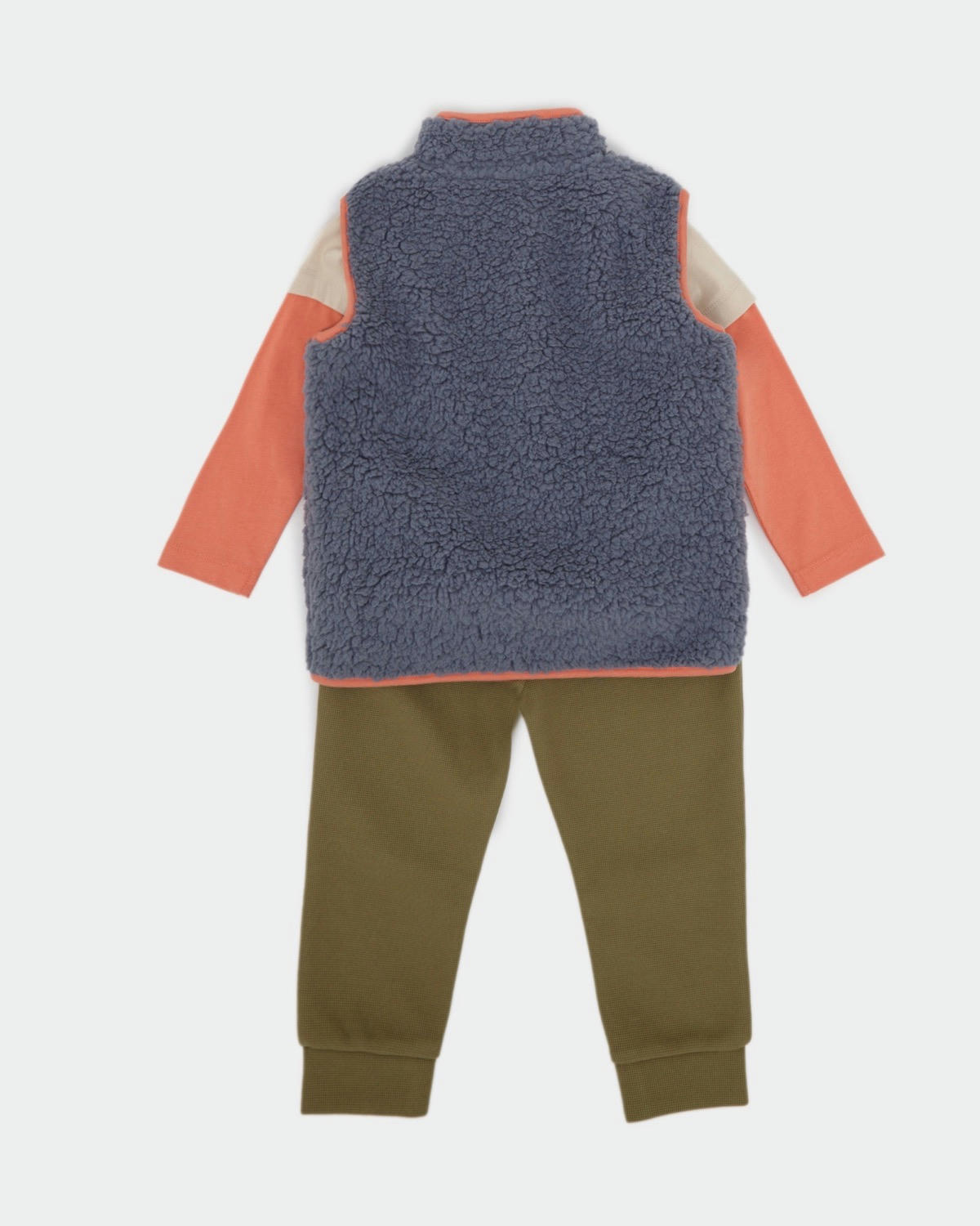 Three Piece Borg Gilet Set (6 months-5 years)