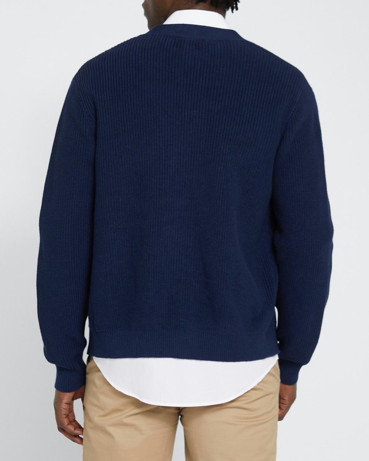 Cotton Ribbed Cardigan