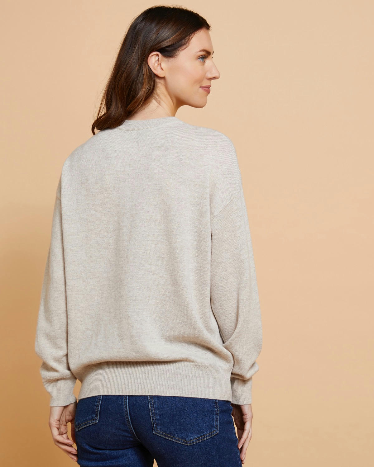 Paul Costelloe Living Studio Merino Sequin Panel Jumper