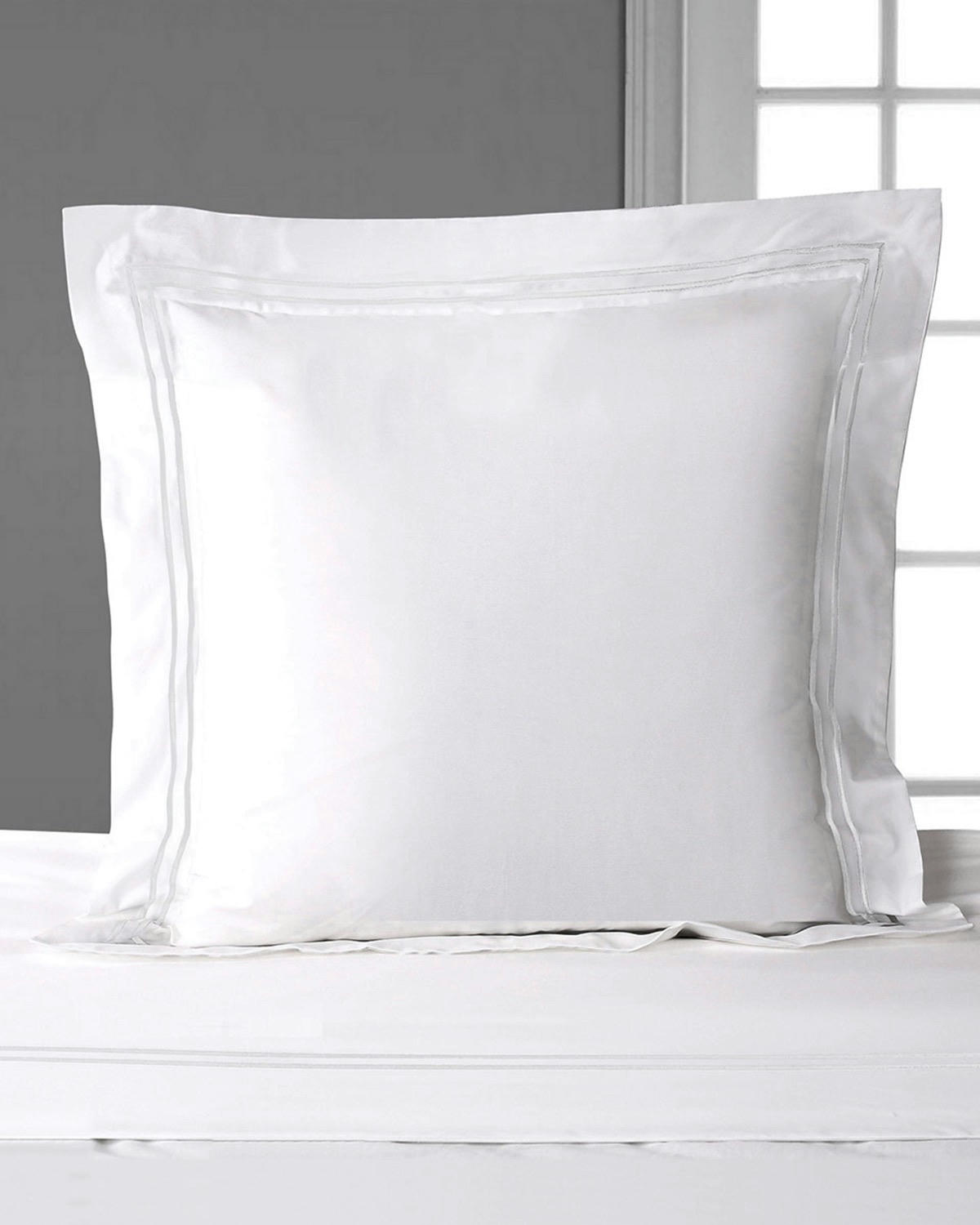 Francis Brennan the Collection White Double Stripe Duvet Cover