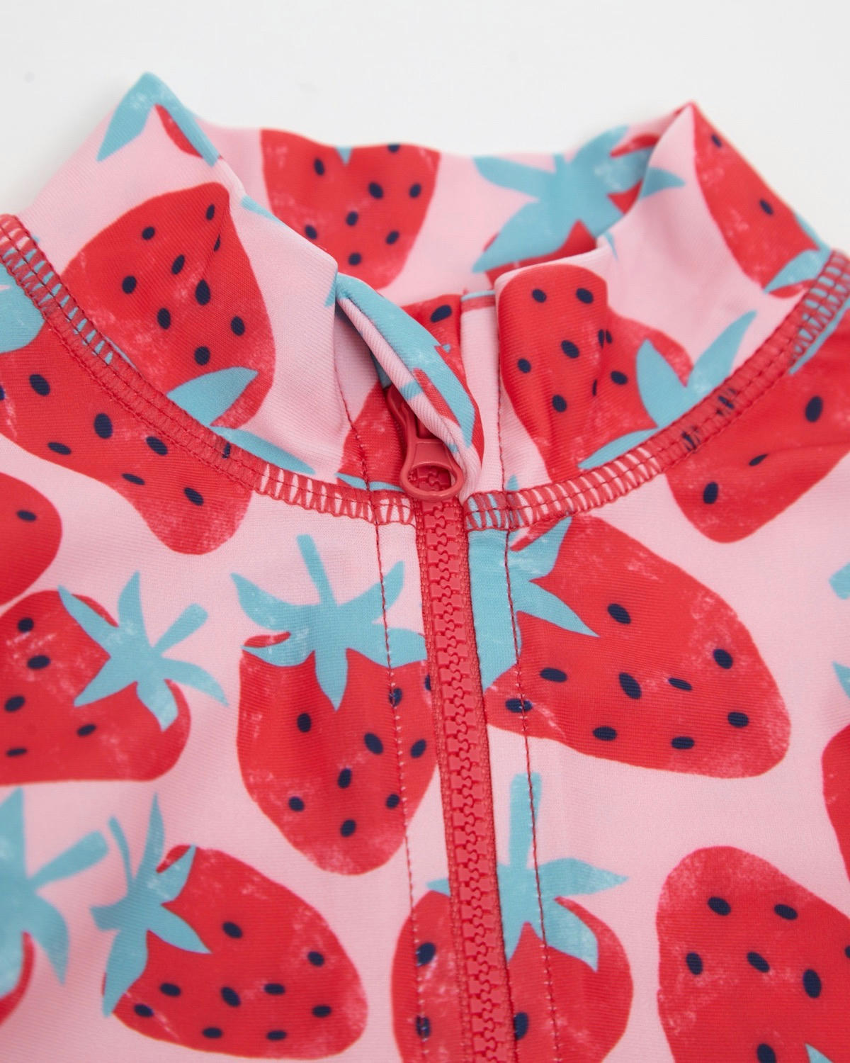 Strawberry Unitard With Bucket Hat (6 months-6 years)