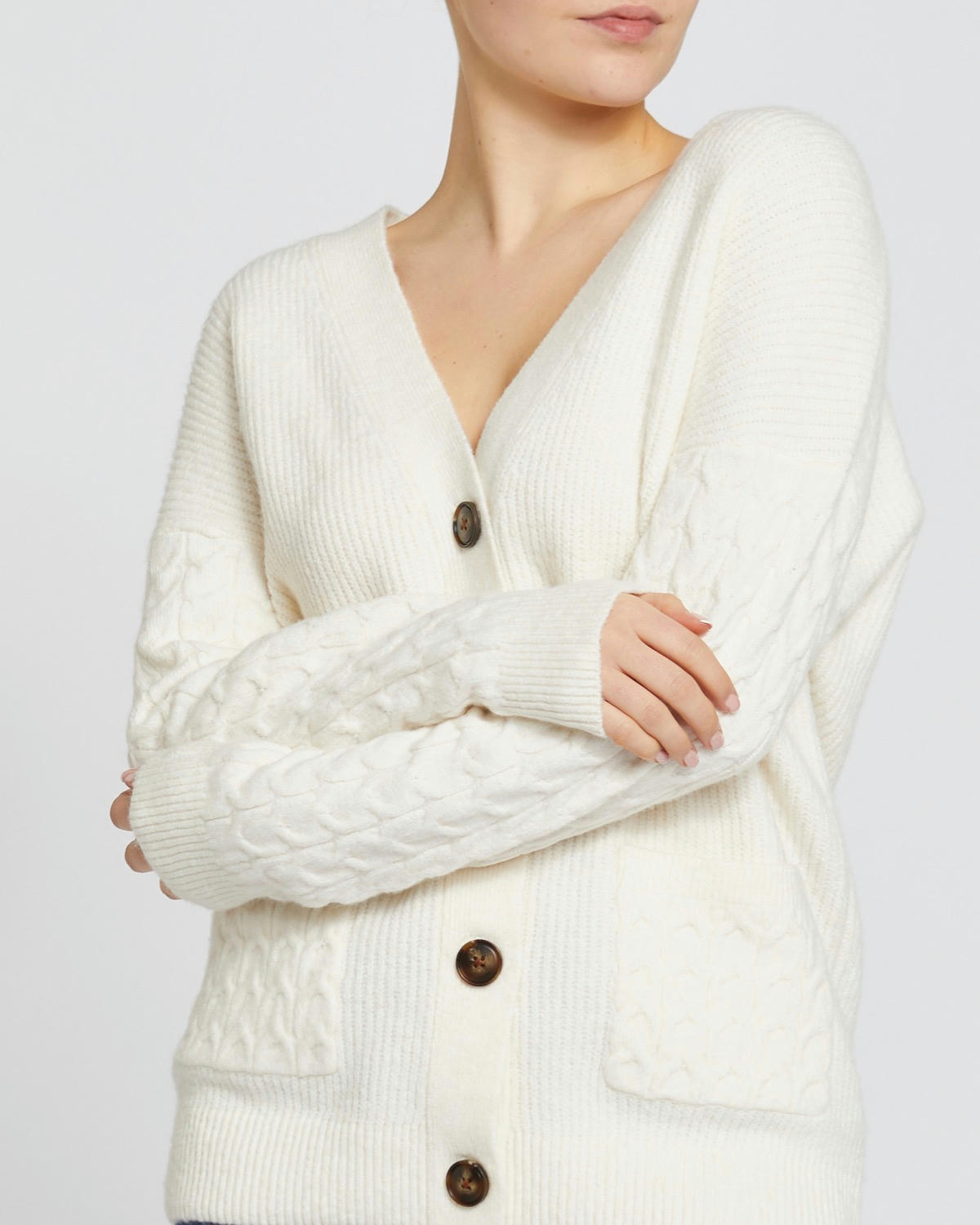 Cable Pocket Cardigan