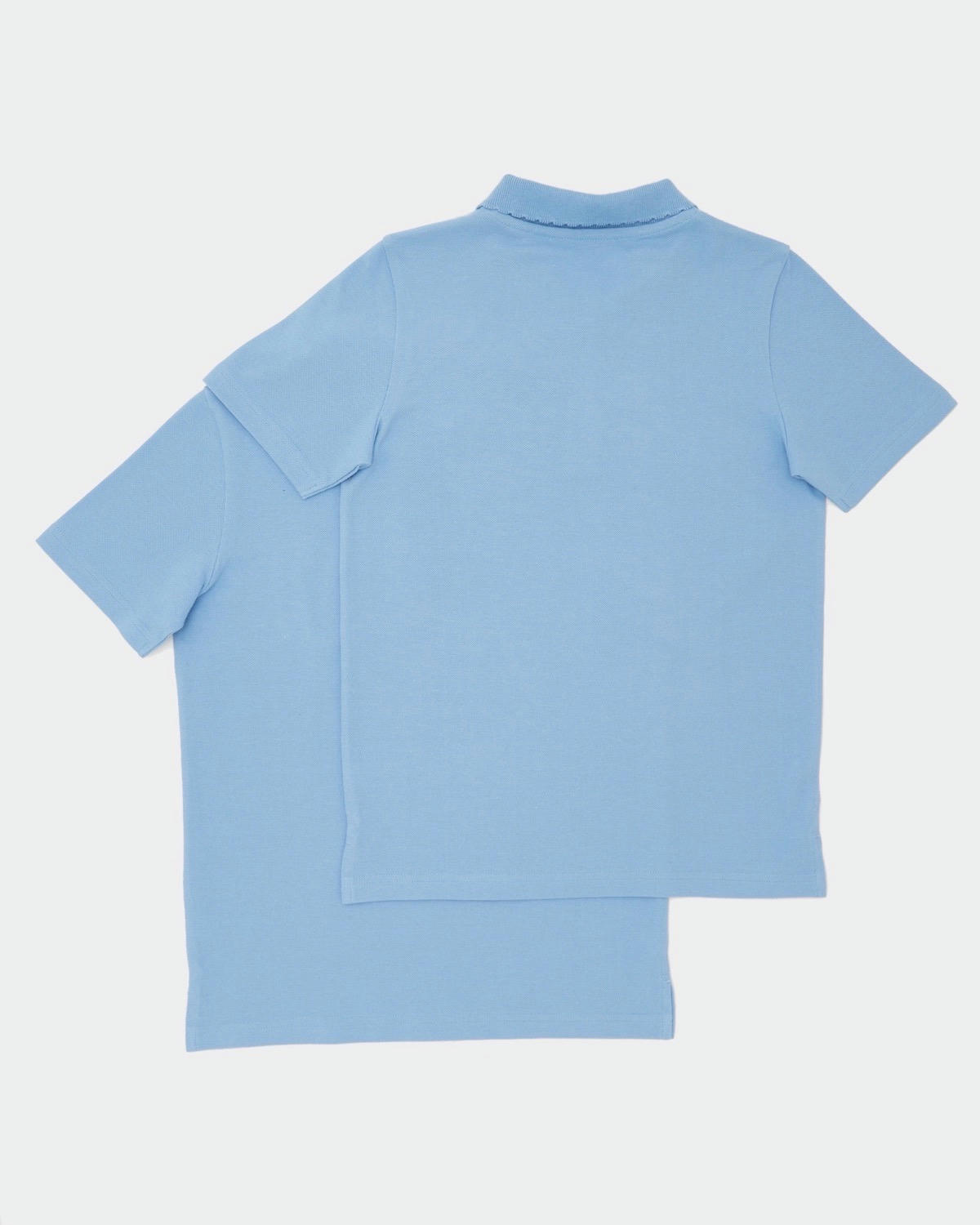 Girls Stain Release Short-Sleeved Slim Polo Shirts - Pack Of 2