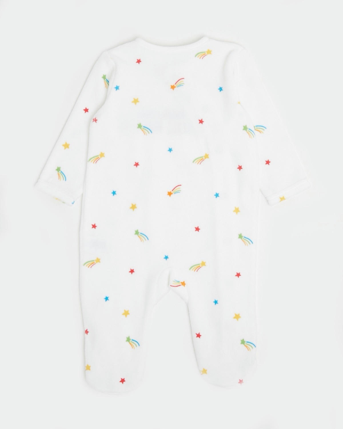 Cotton Rich Velour Sleepsuit (Newborn-9 months)