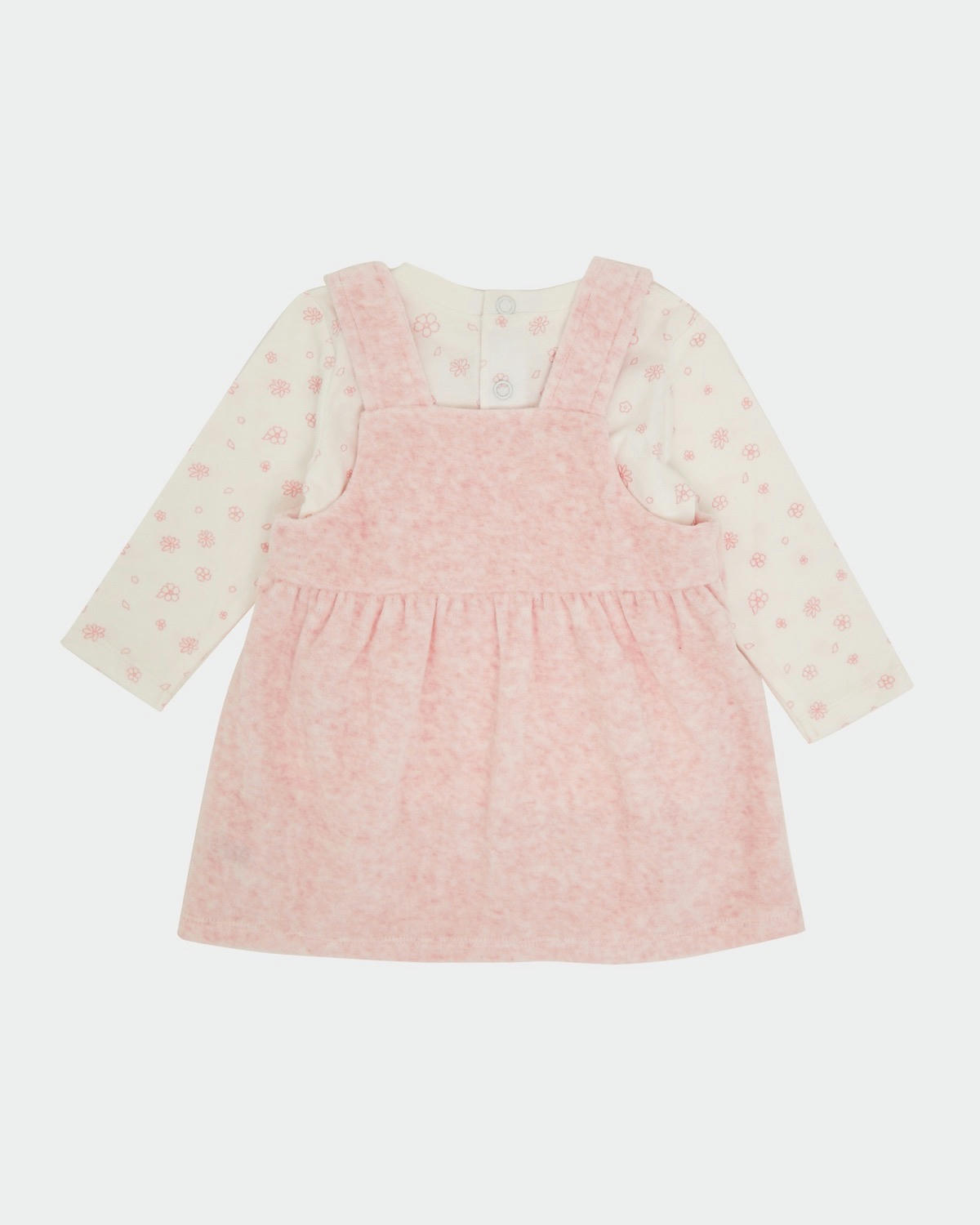 Velour Pinafore Set (0-12 months)