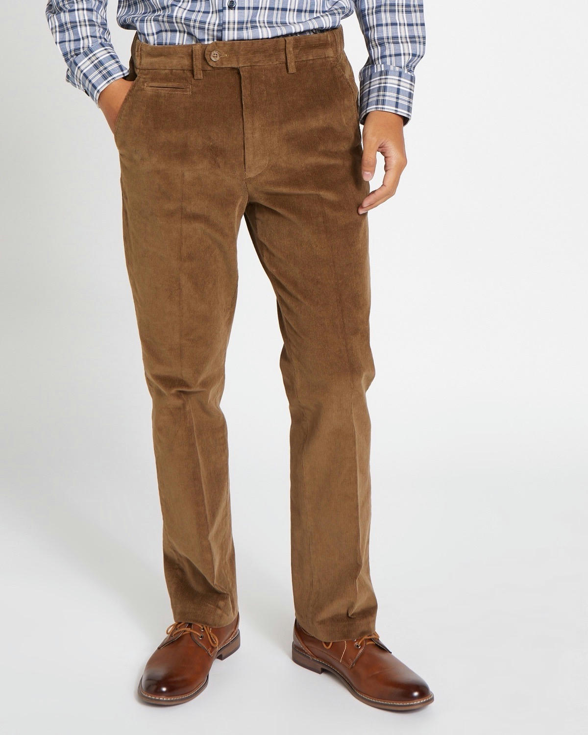 Regular Fit Stretch Corduroy Trousers