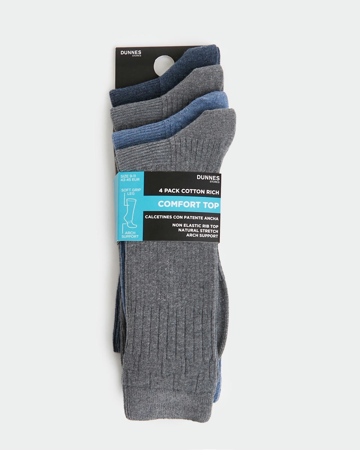 Comfort Top Socks - Pack Of 4