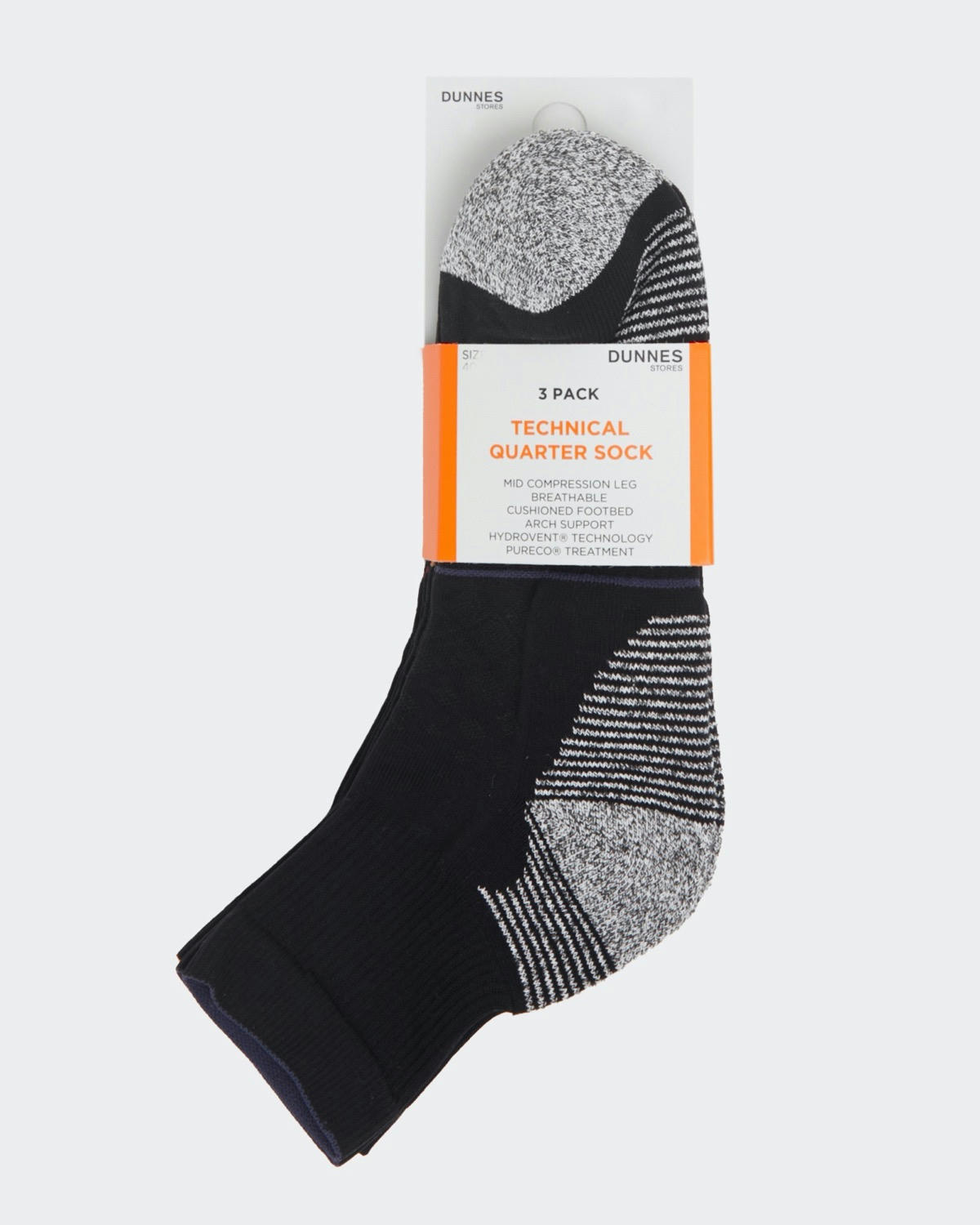 Technical Sports Quarter Socks - Pack Of 3